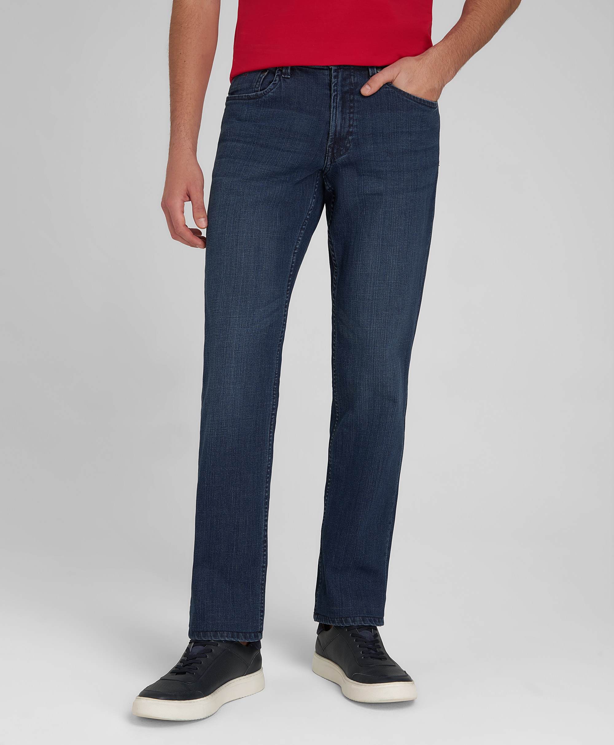 Джинсы 5 карманов, прямой силуэт