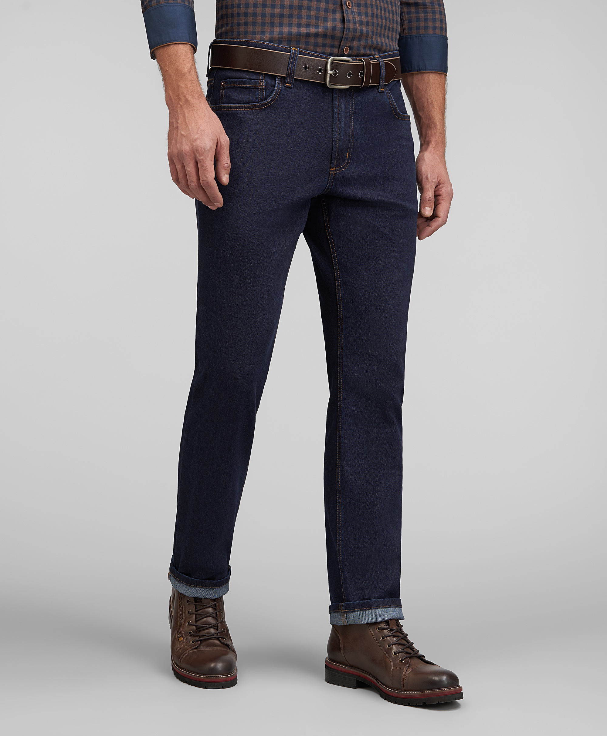 Джинсы 5 карманов, полуприлегающий силуэт