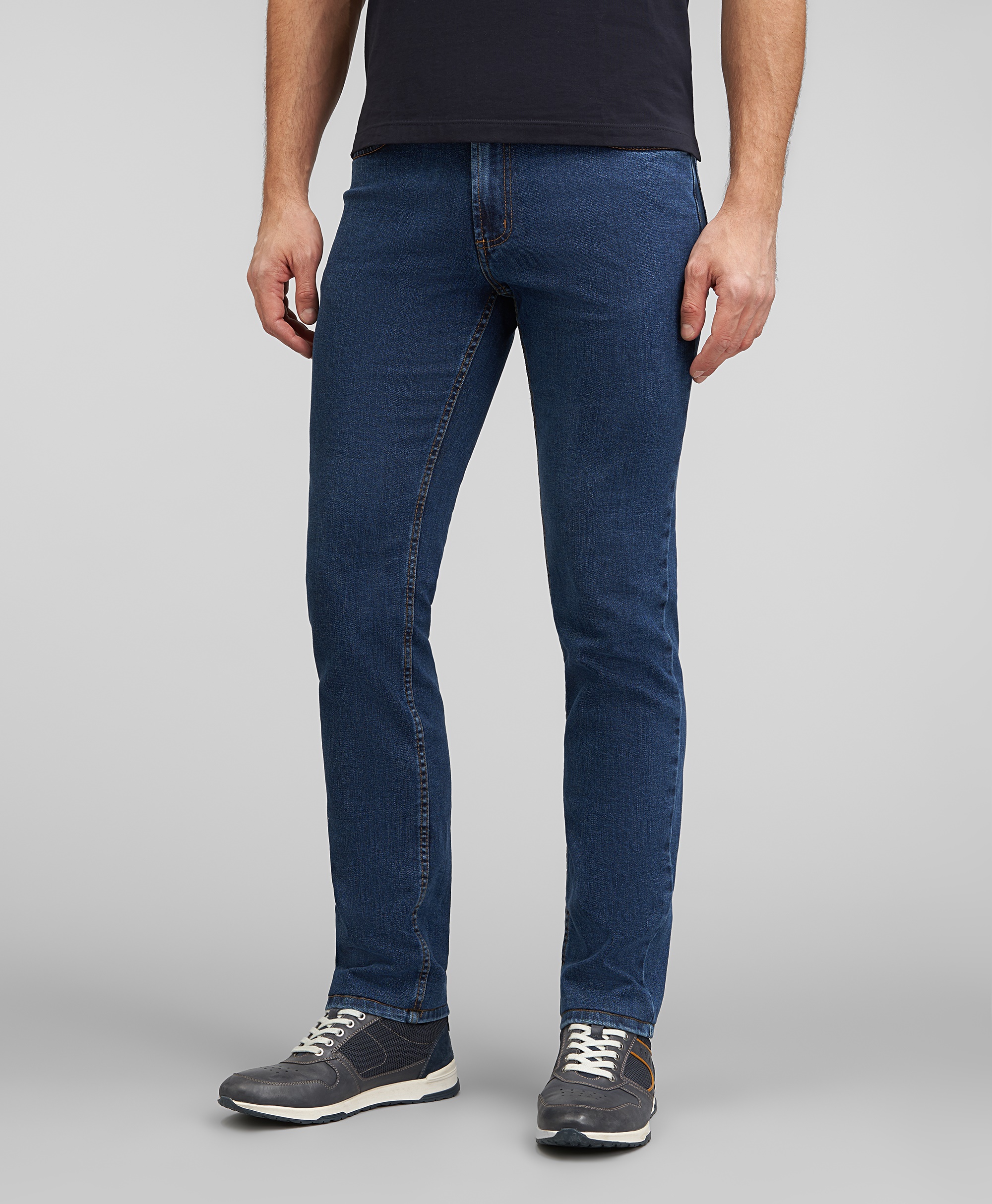 Джинсы 5 карманов, полуприлегающий силуэт