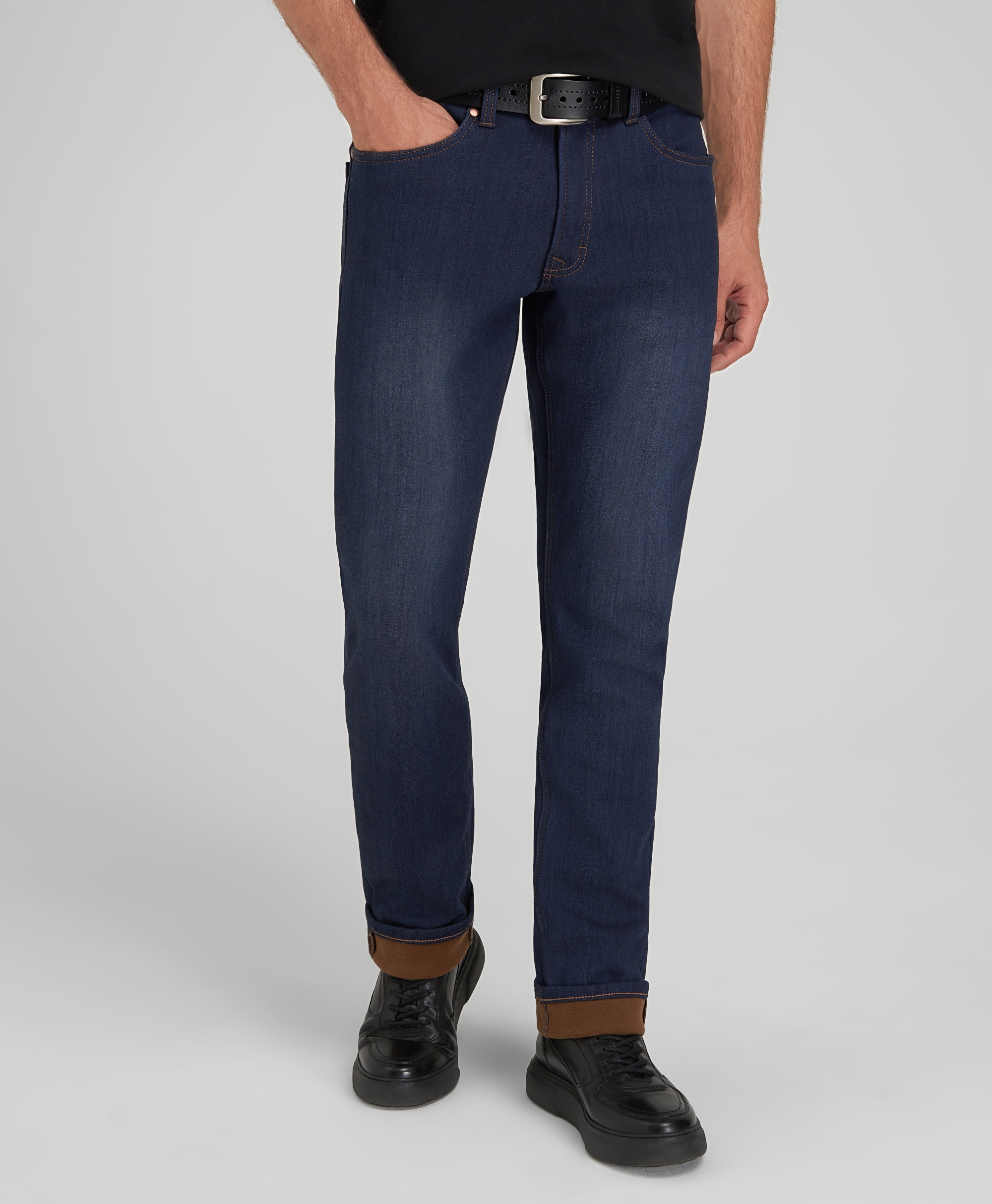 Джинсы 5 карманов, полуприлегающий силуэт