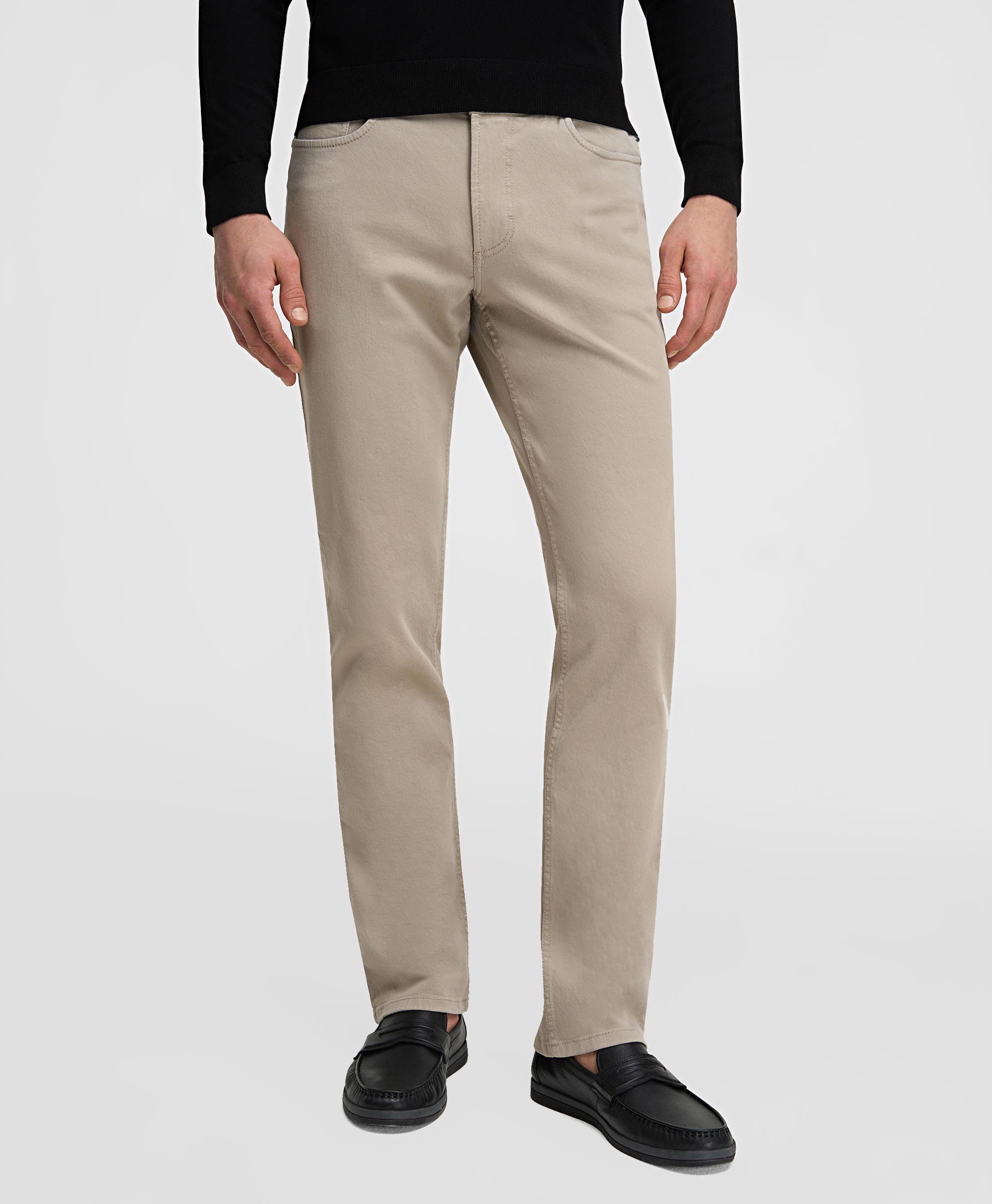 Джинсы 5 карманов, полуприлегающий силуэт