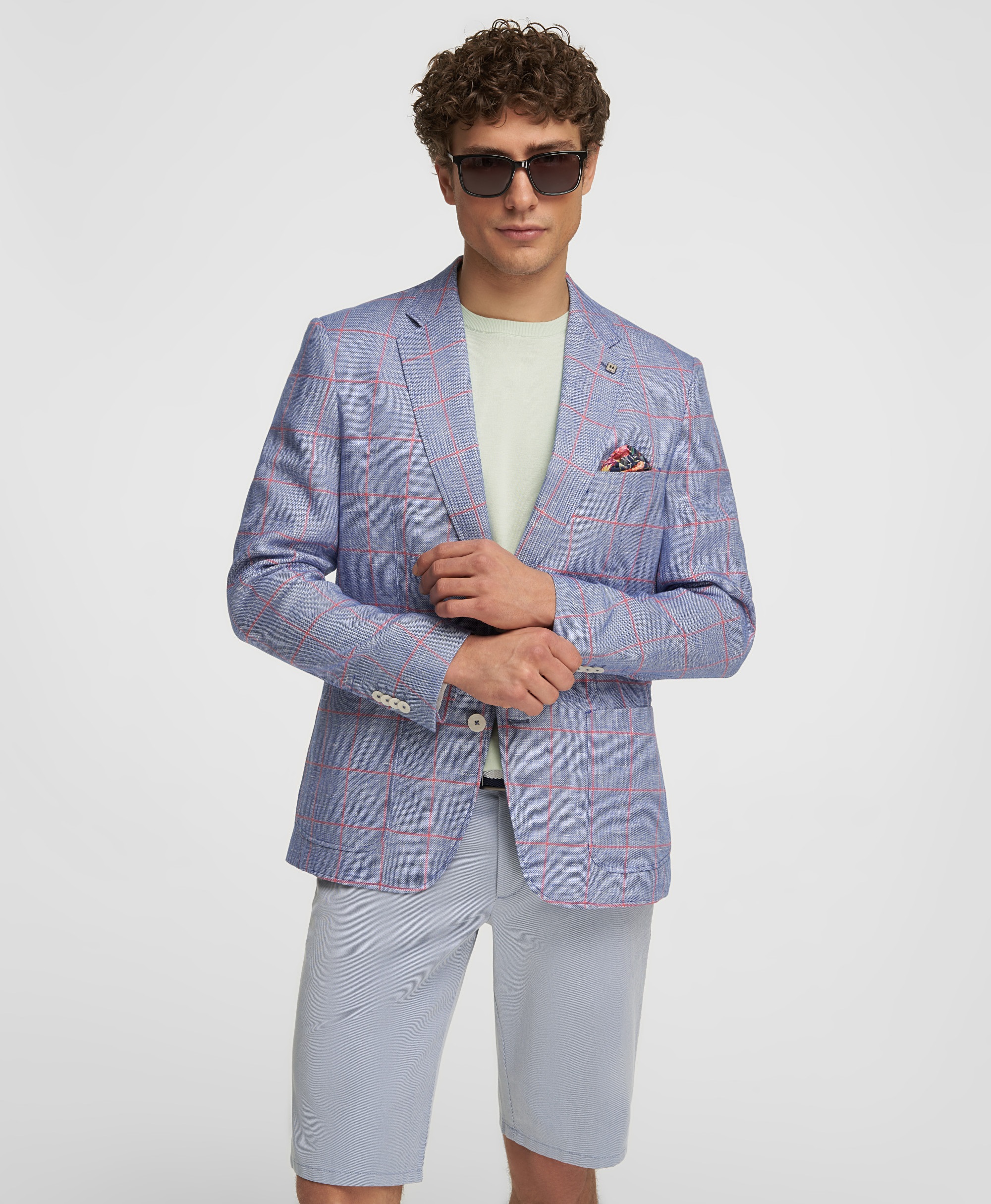 Пиджак повседневный, прямой силуэт