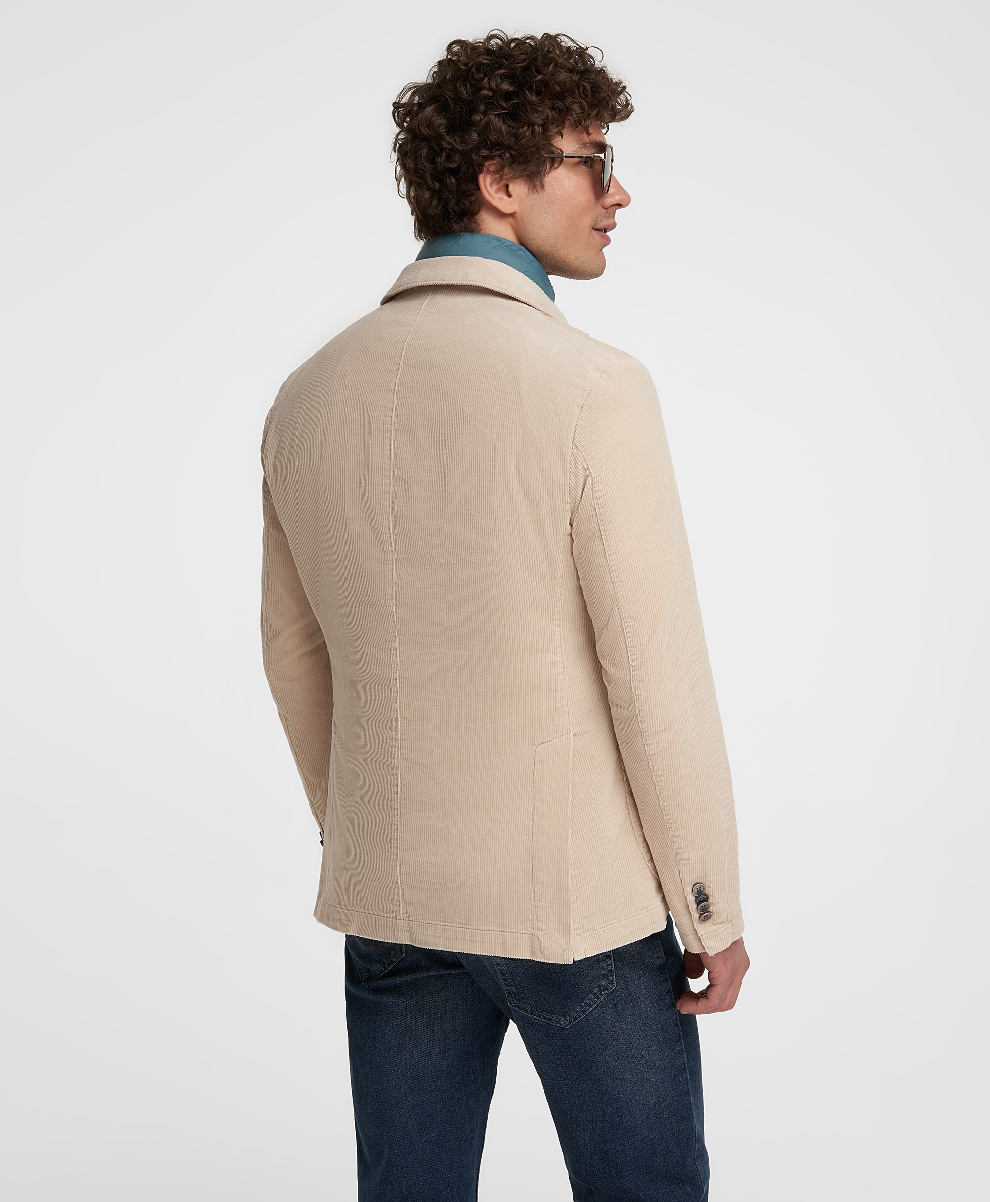 Пиджак вельветовый, прямой силуэт