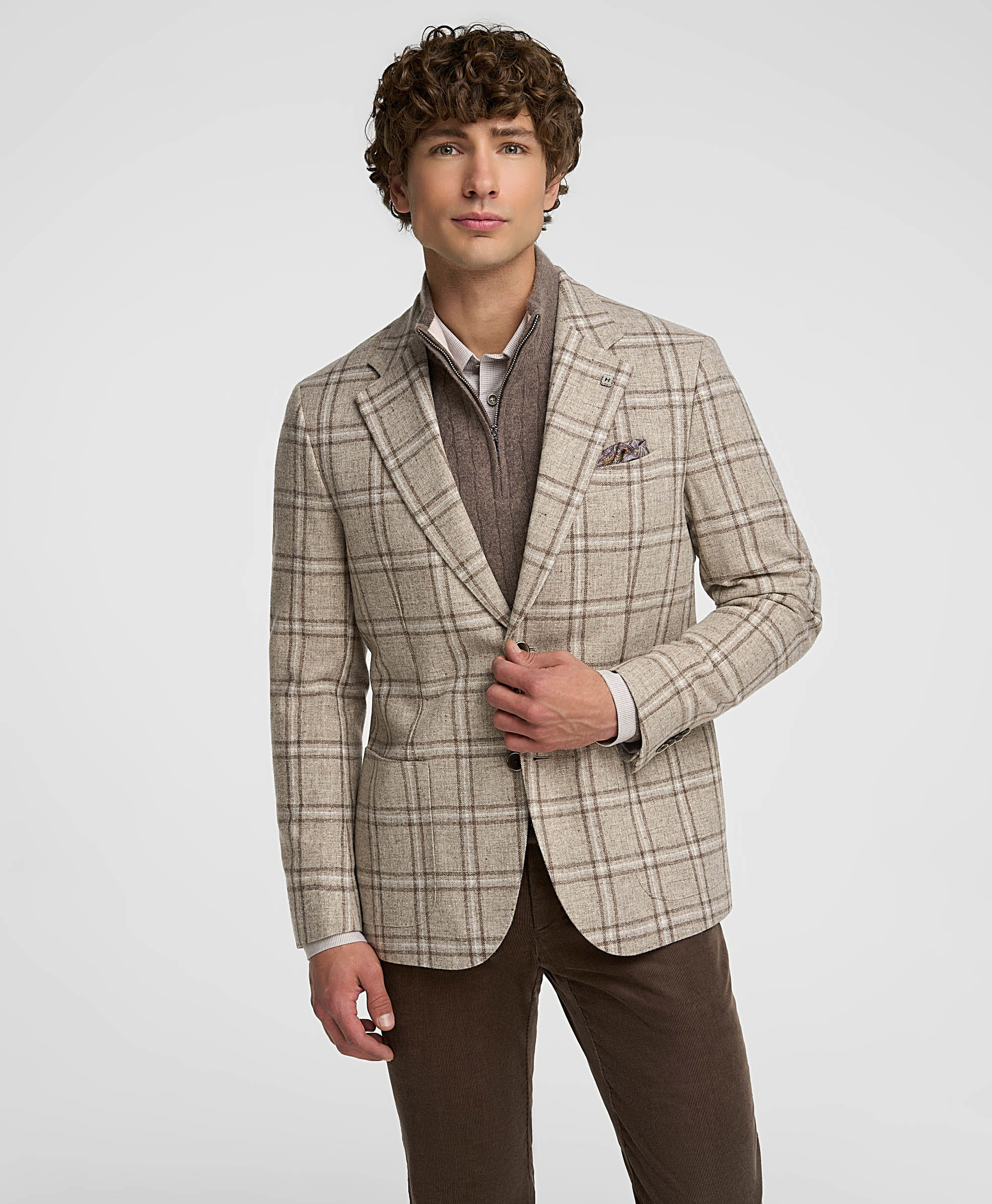 Пиджак повседневный, прямой силуэт