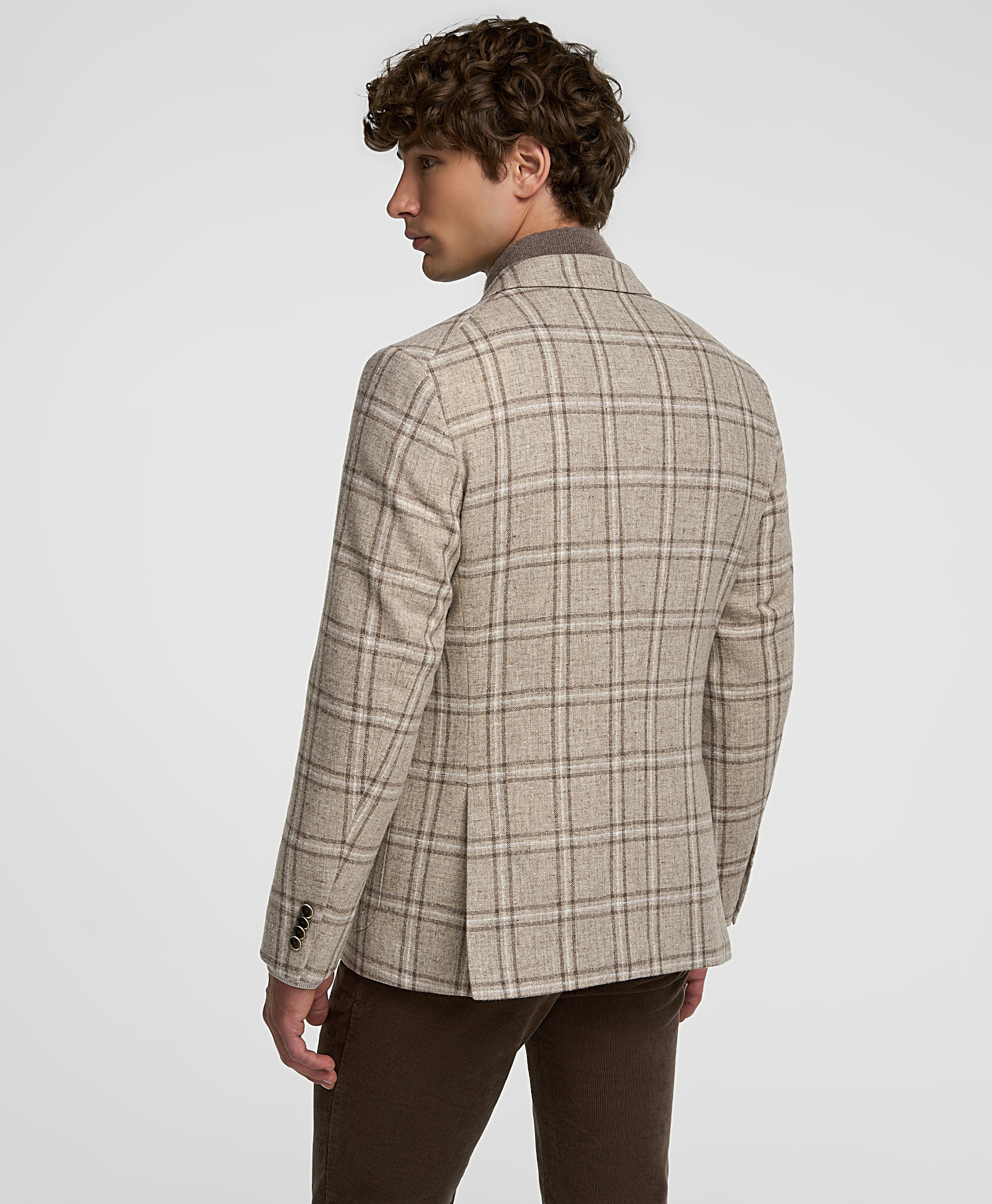 Пиджак повседневный, прямой силуэт