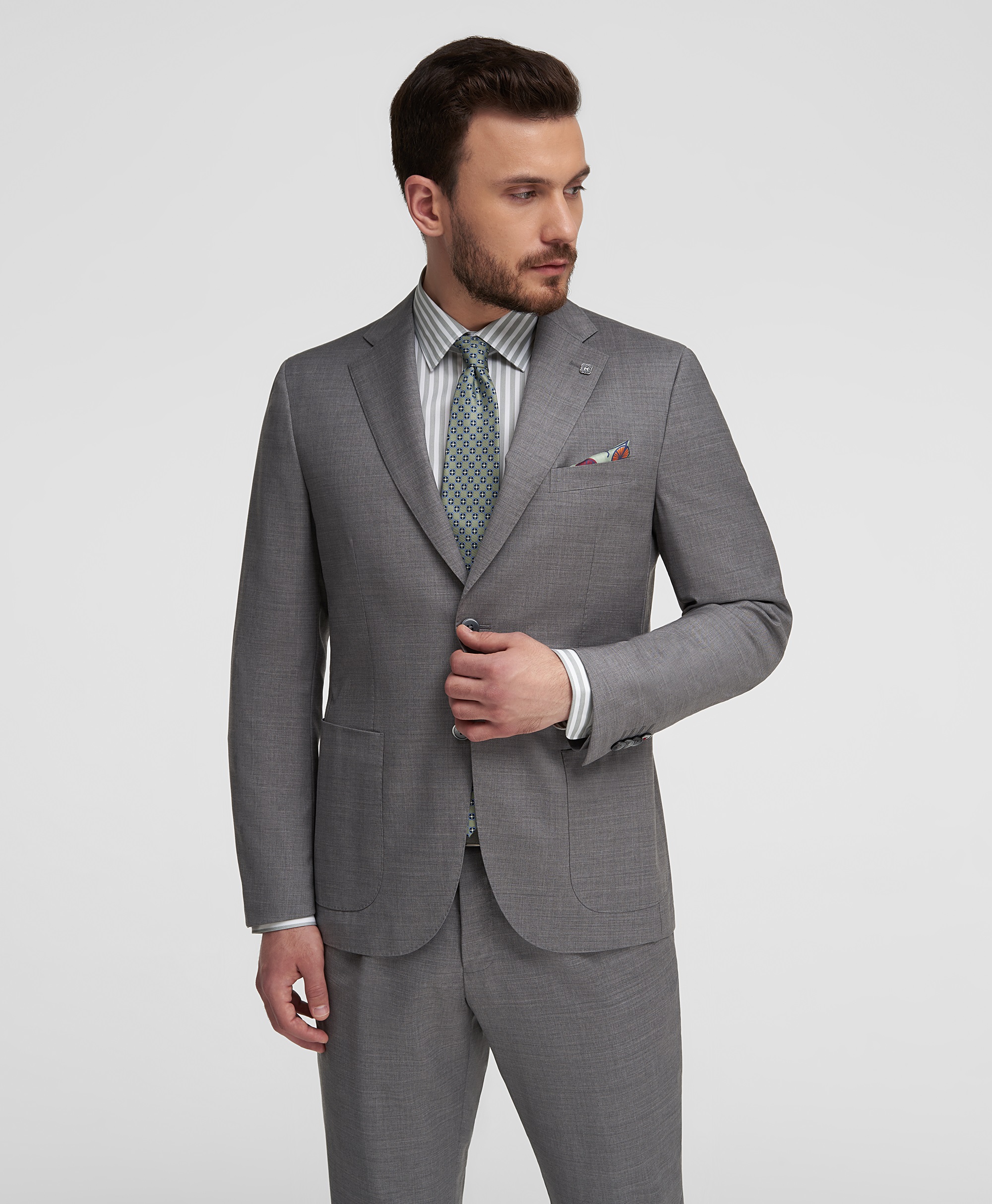 Пиджак костюмный, прямой силуэт