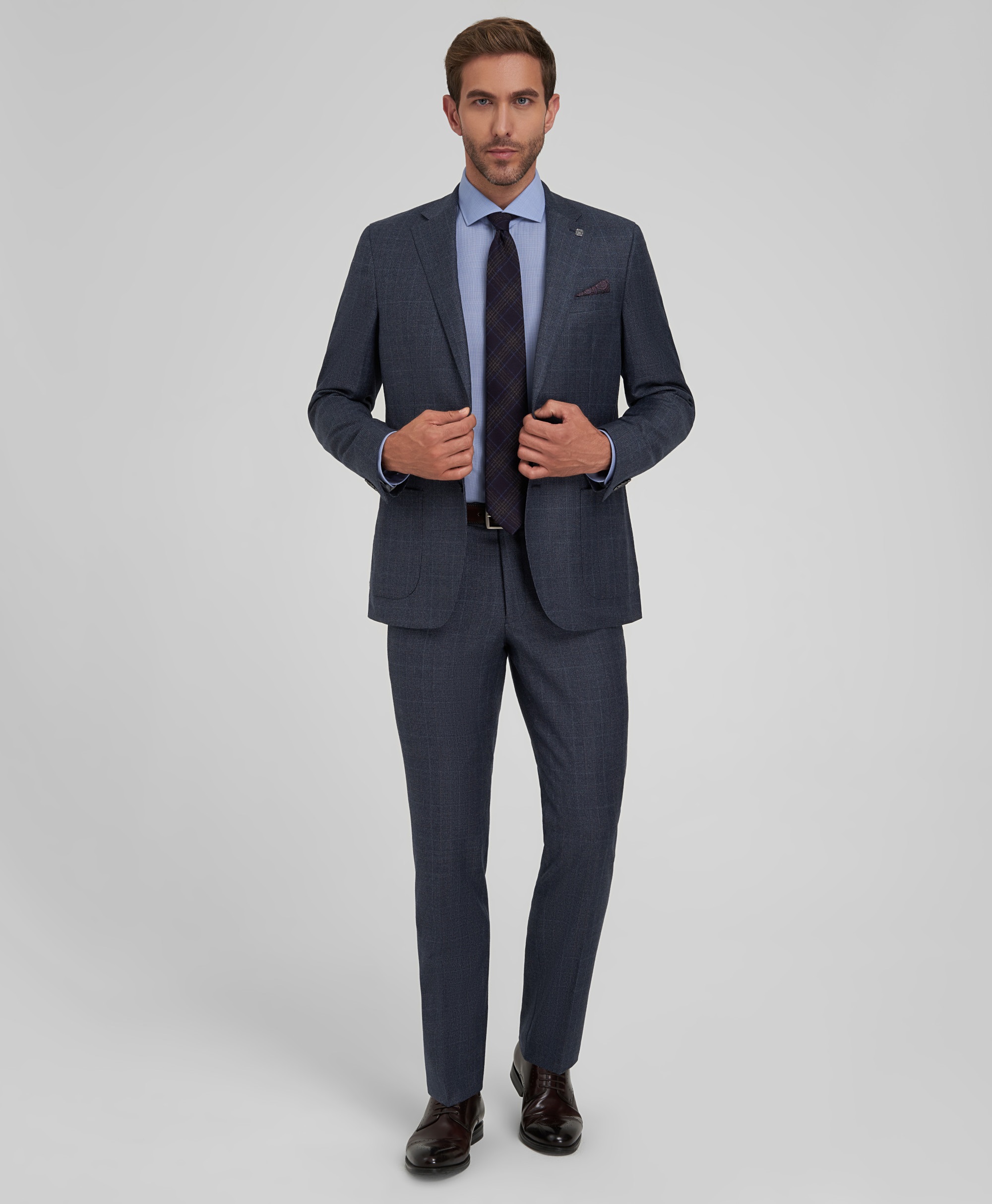 Пиджак костюмный фланелевый, прямой силуэт