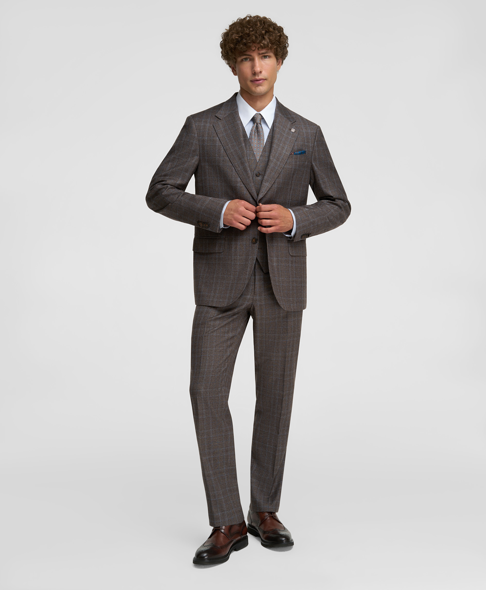 Пиджак костюмный фланелевый, прямой силуэт