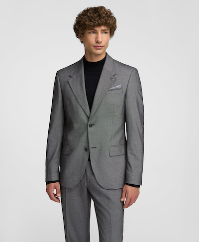 Пиджак костюмный из эластичной ткани, полуприлегающий силуэт