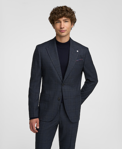 Пиджак костюмный из эластичной ткани, прямой силуэт