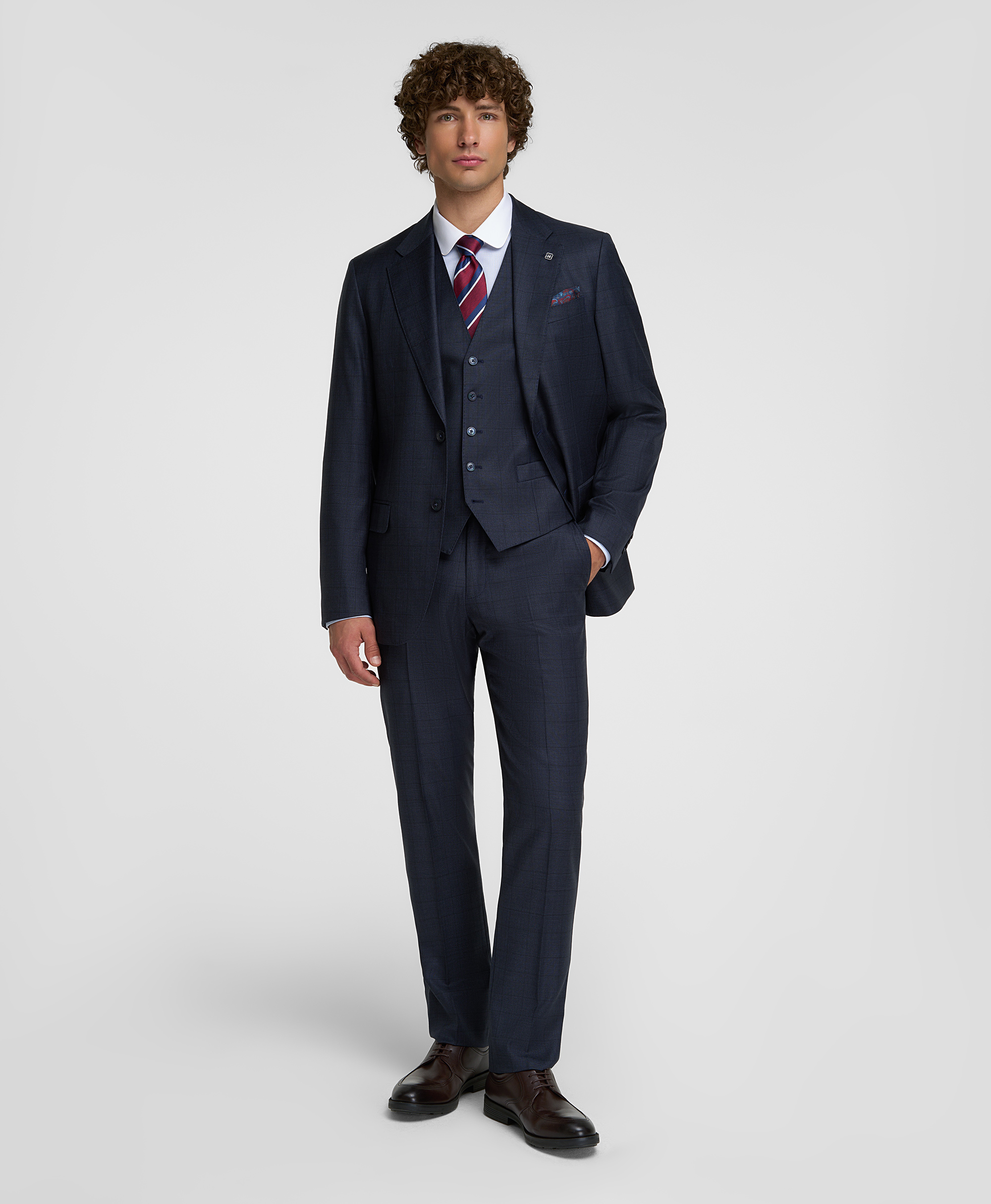 Пиджак костюмный, прямой силуэт