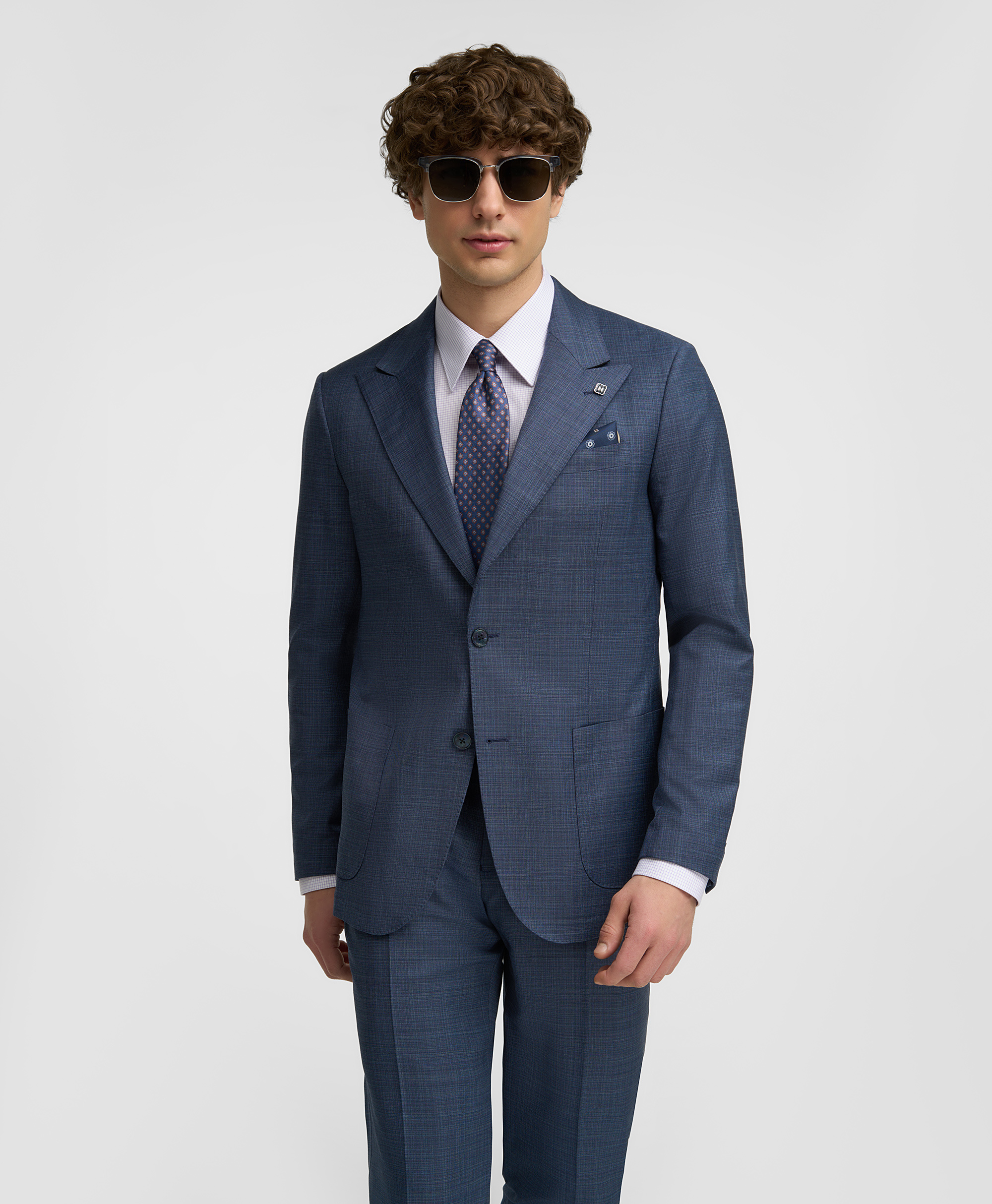 Пиджак костюмный, прямой силуэт