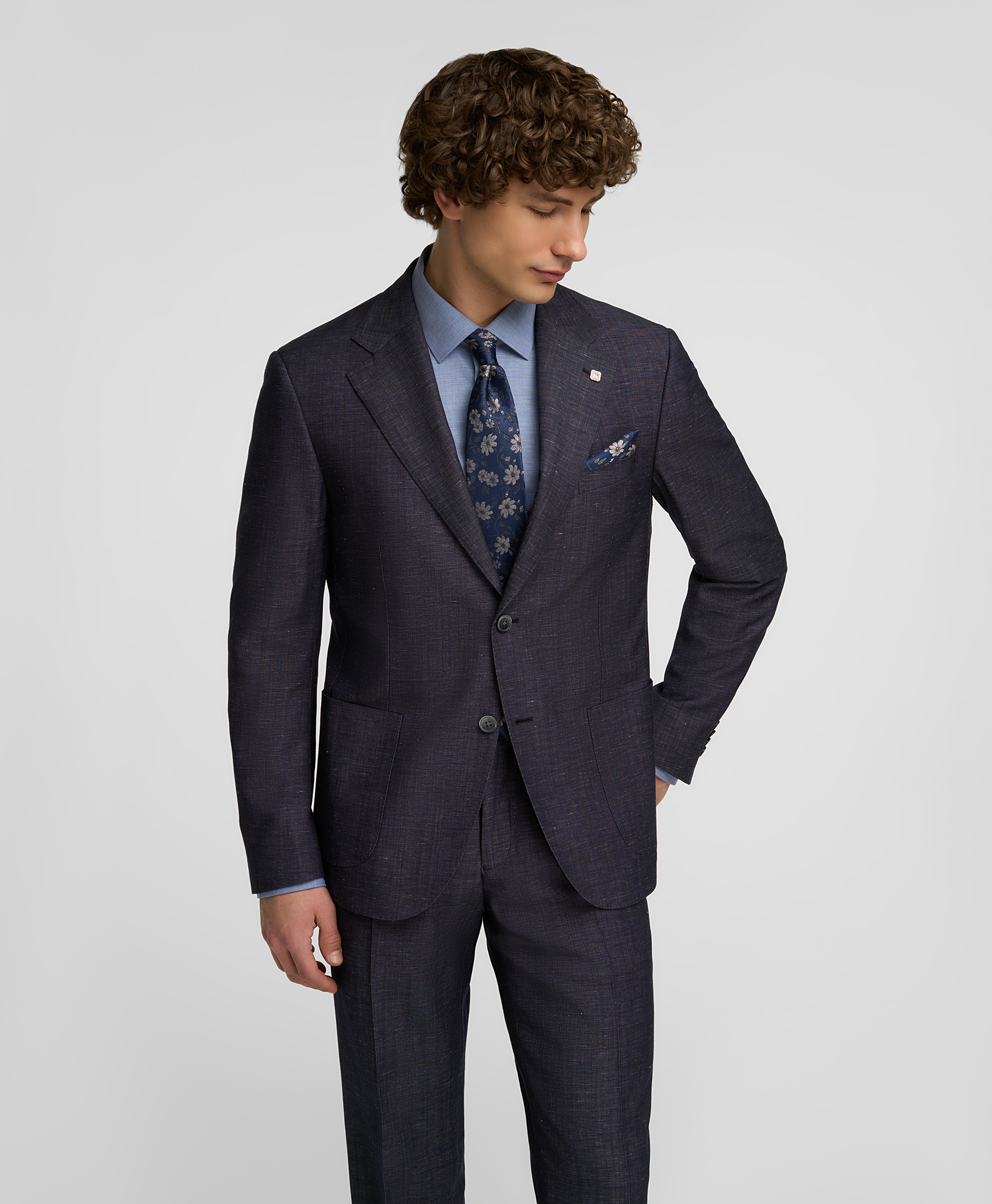 Пиджак костюмный, прямой силуэт