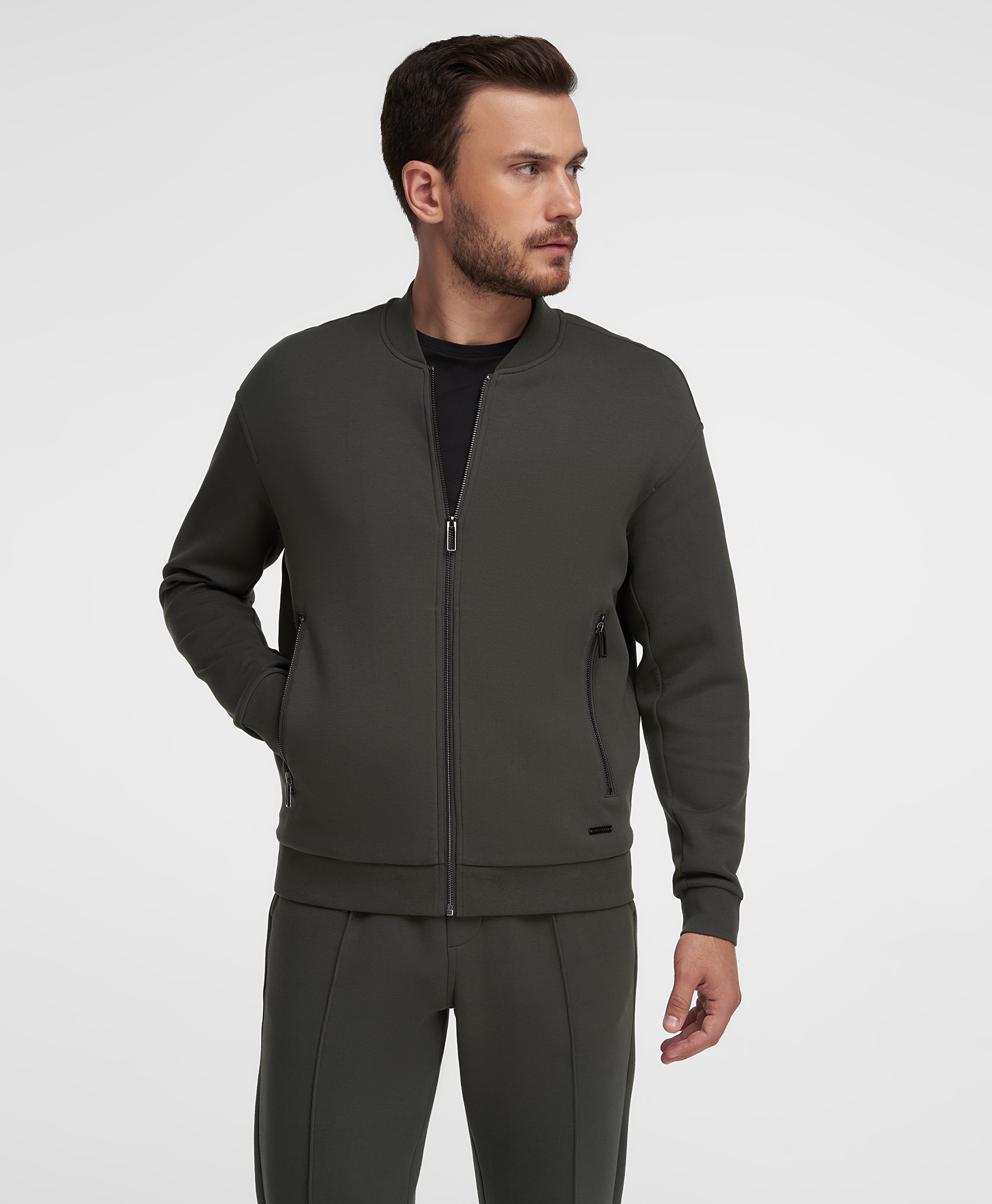 Толстовка-бомбер на молнии