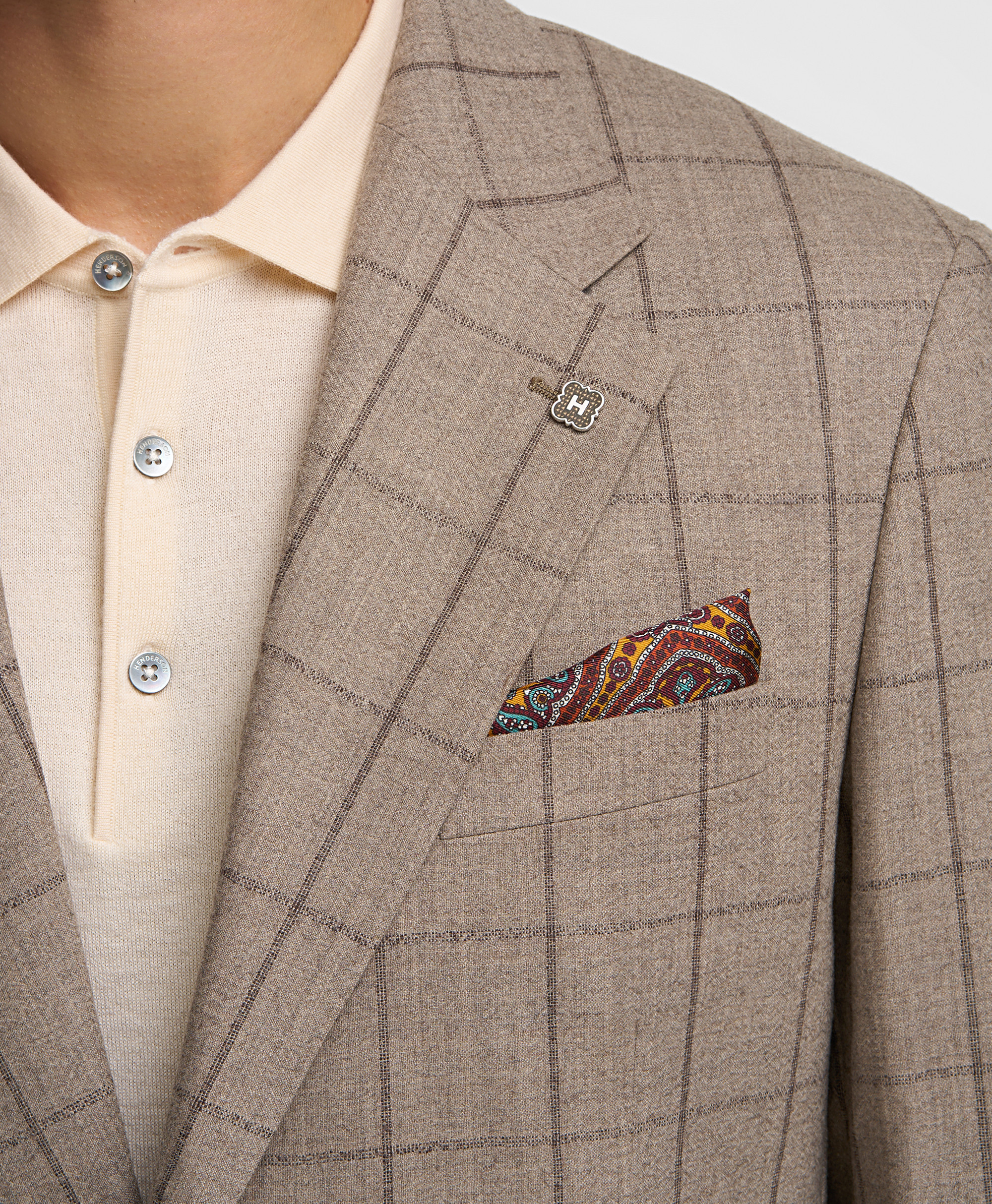 Нагрудный платок из 100% шелка