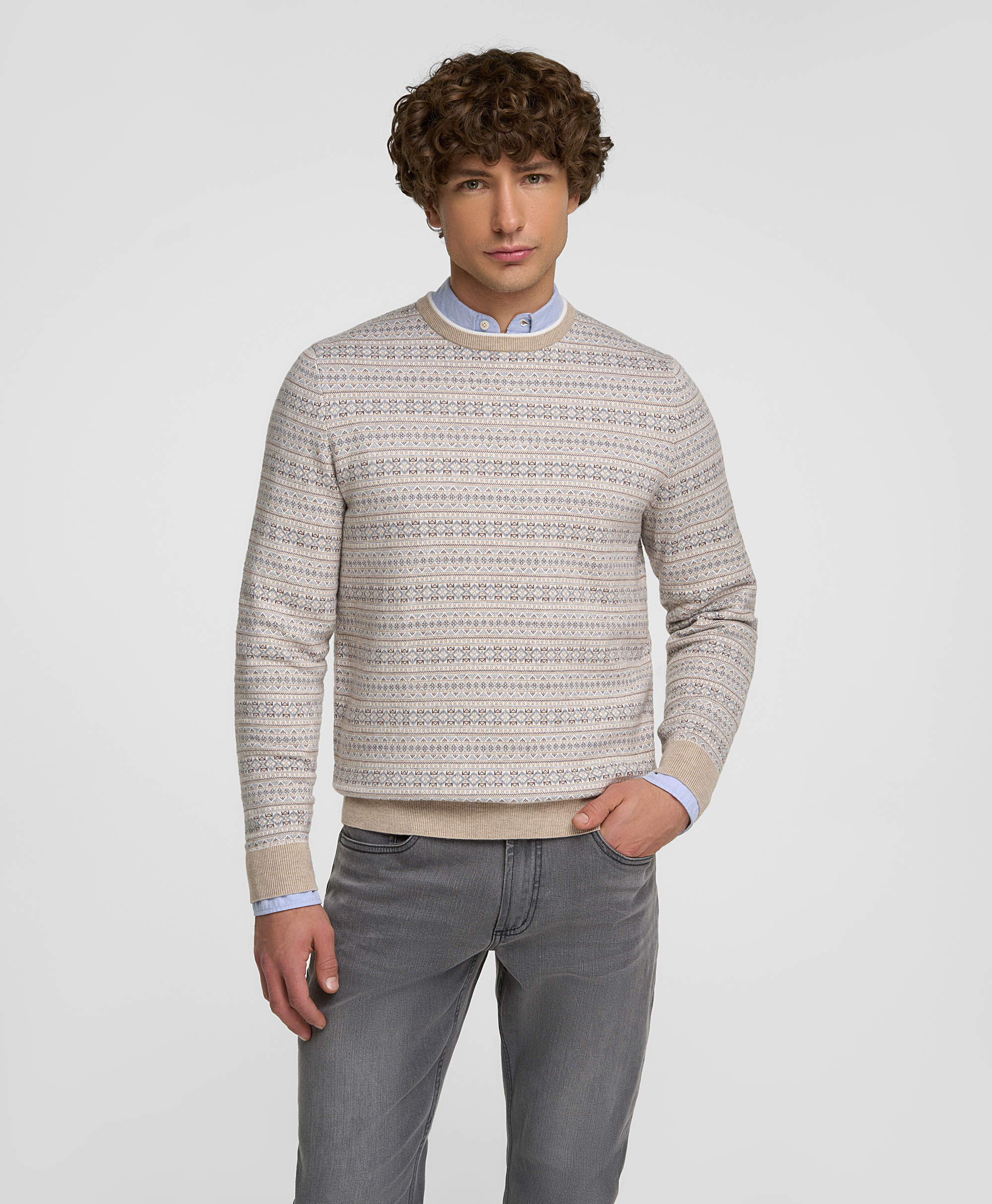 Пуловер трикотажный