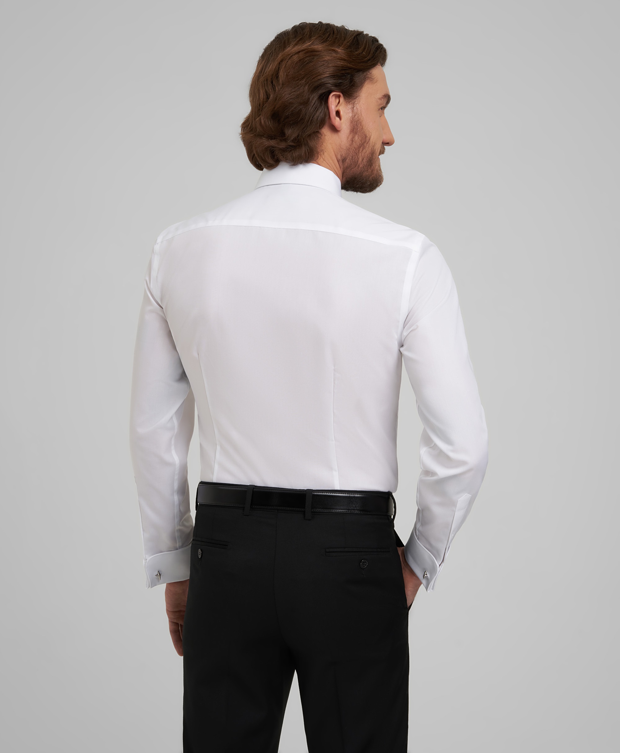 Рубашка под смокинг, полуприлегающий силуэт