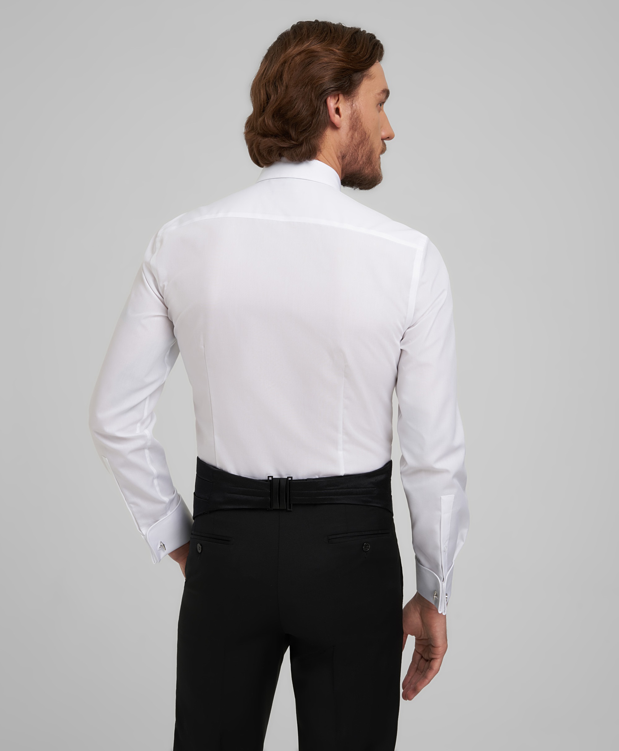 Рубашка под смокинг, полуприлегающий силуэт