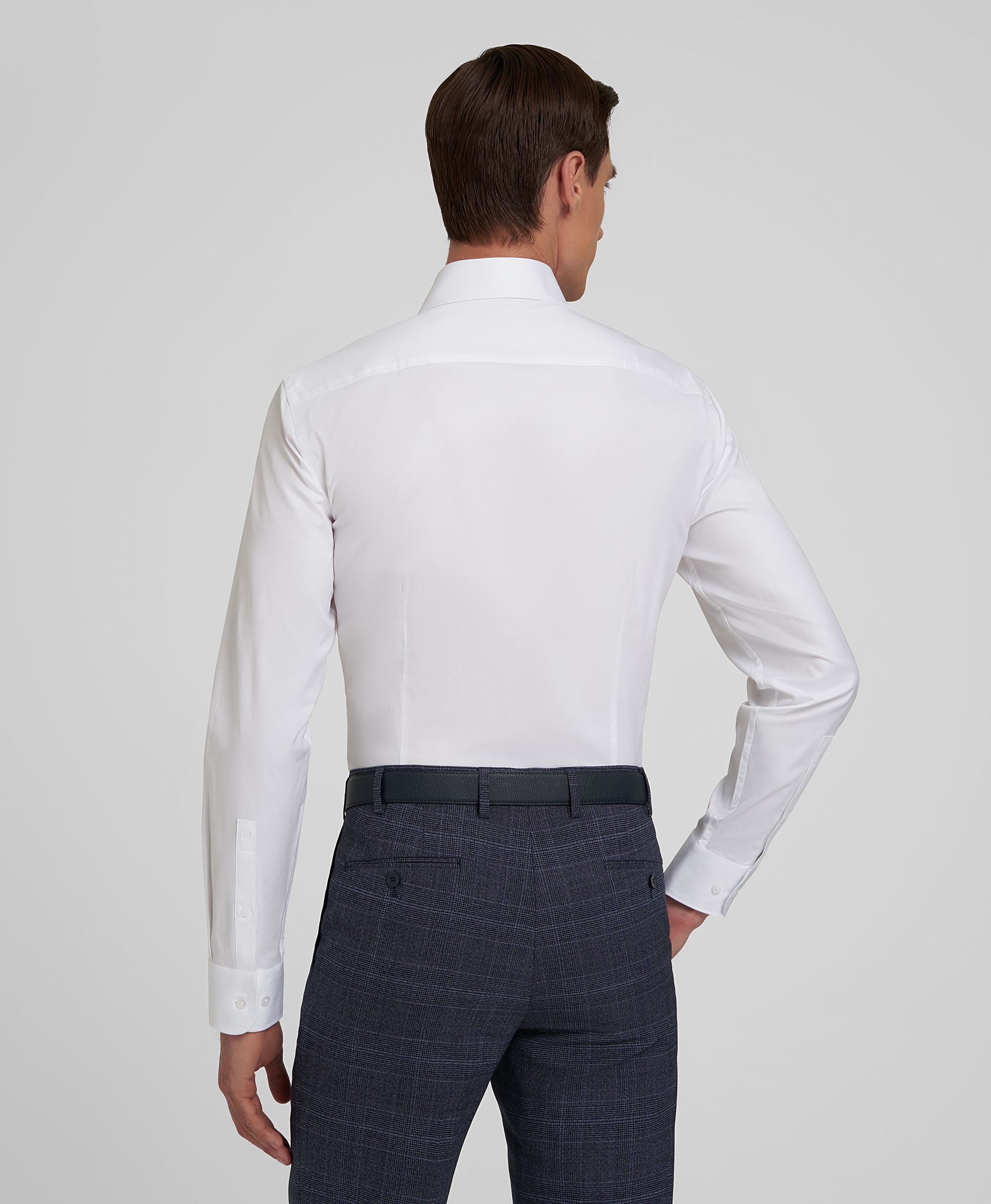 Рубашка хлопковая с обработкой антивирус, полуприлегающий силуэт