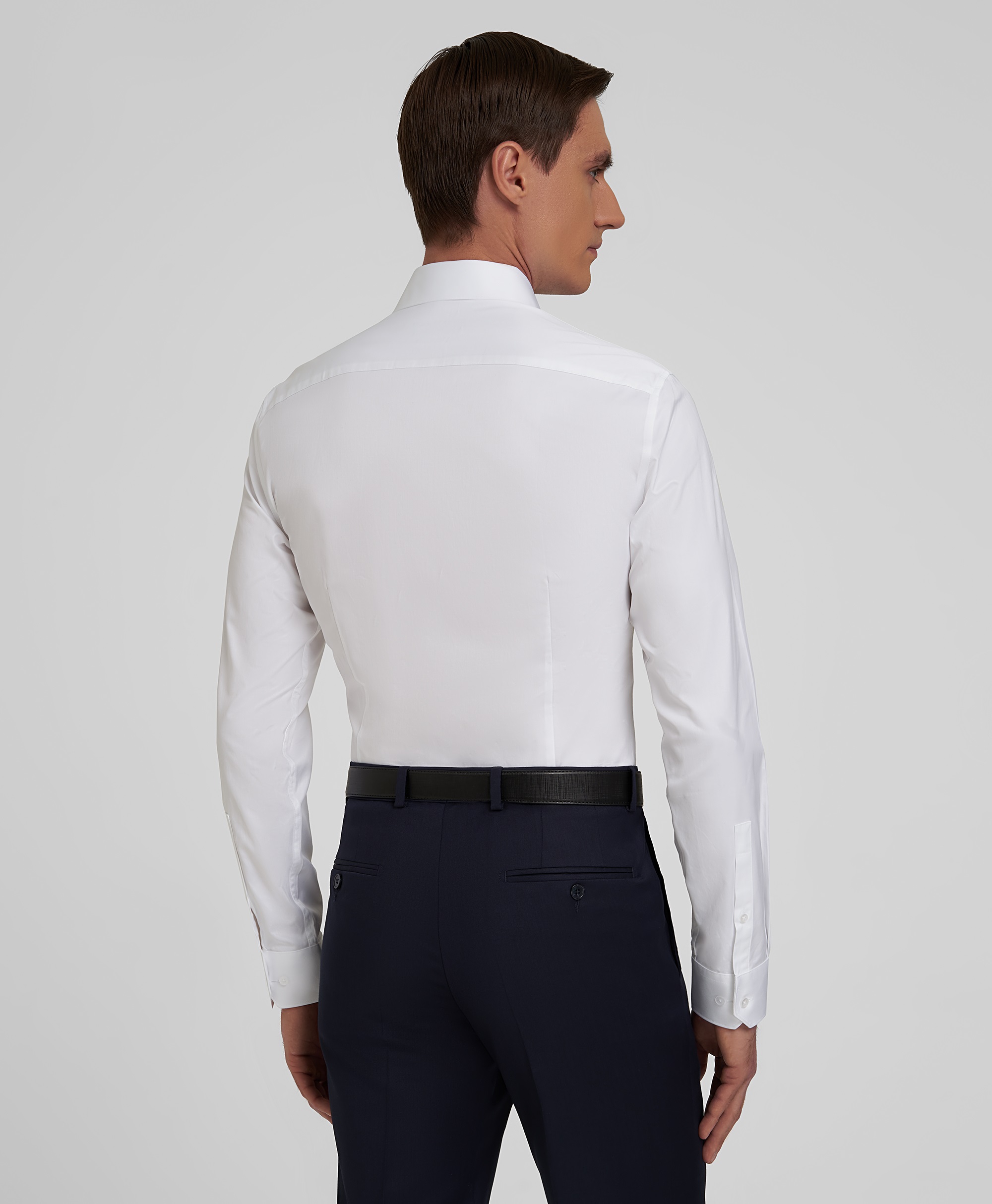 Рубашка хлопковая с обработкой антивирус, прилегающий силуэт