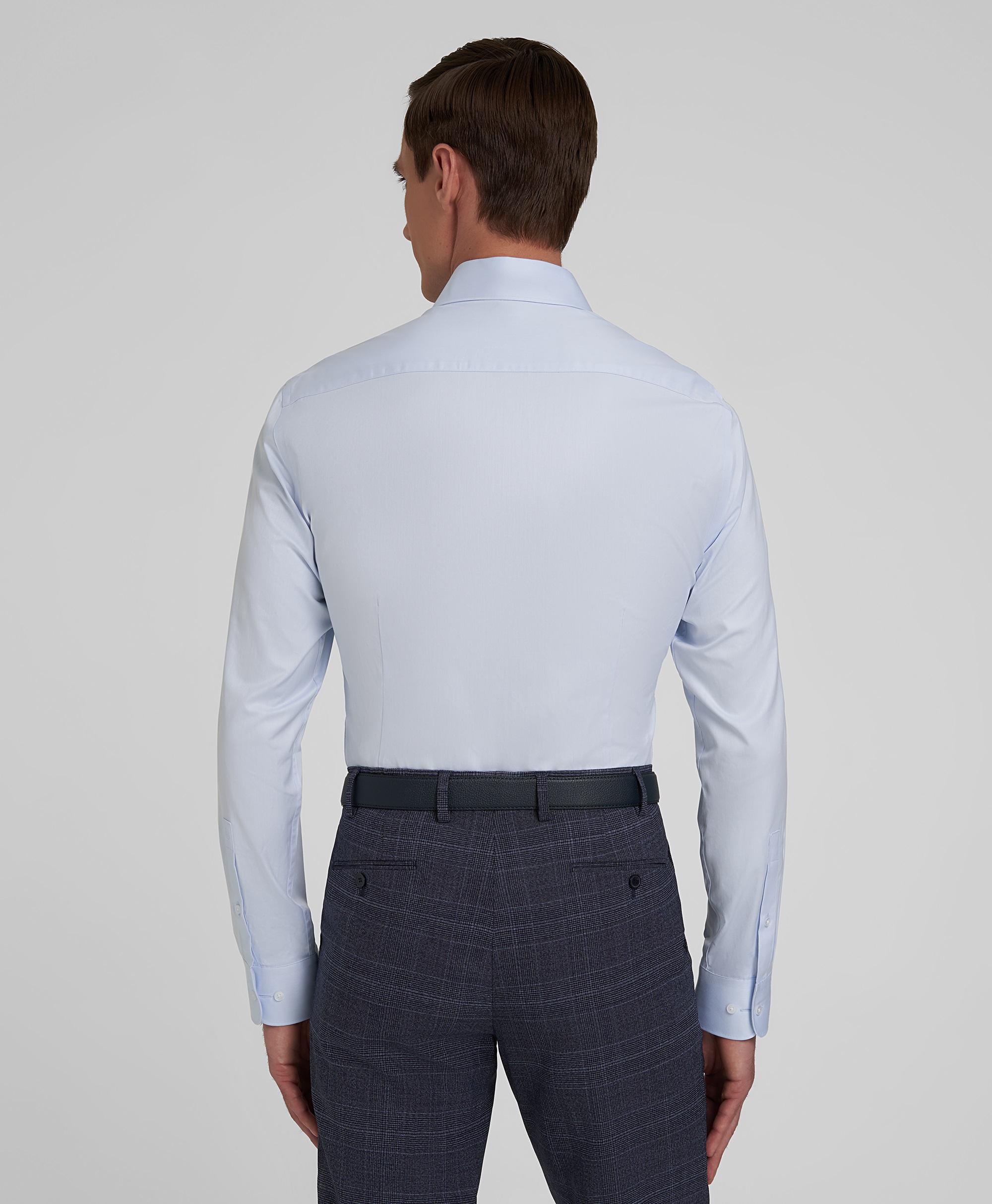 Рубашка хлопковая с обработкой антивирус, полуприлегающий силуэт