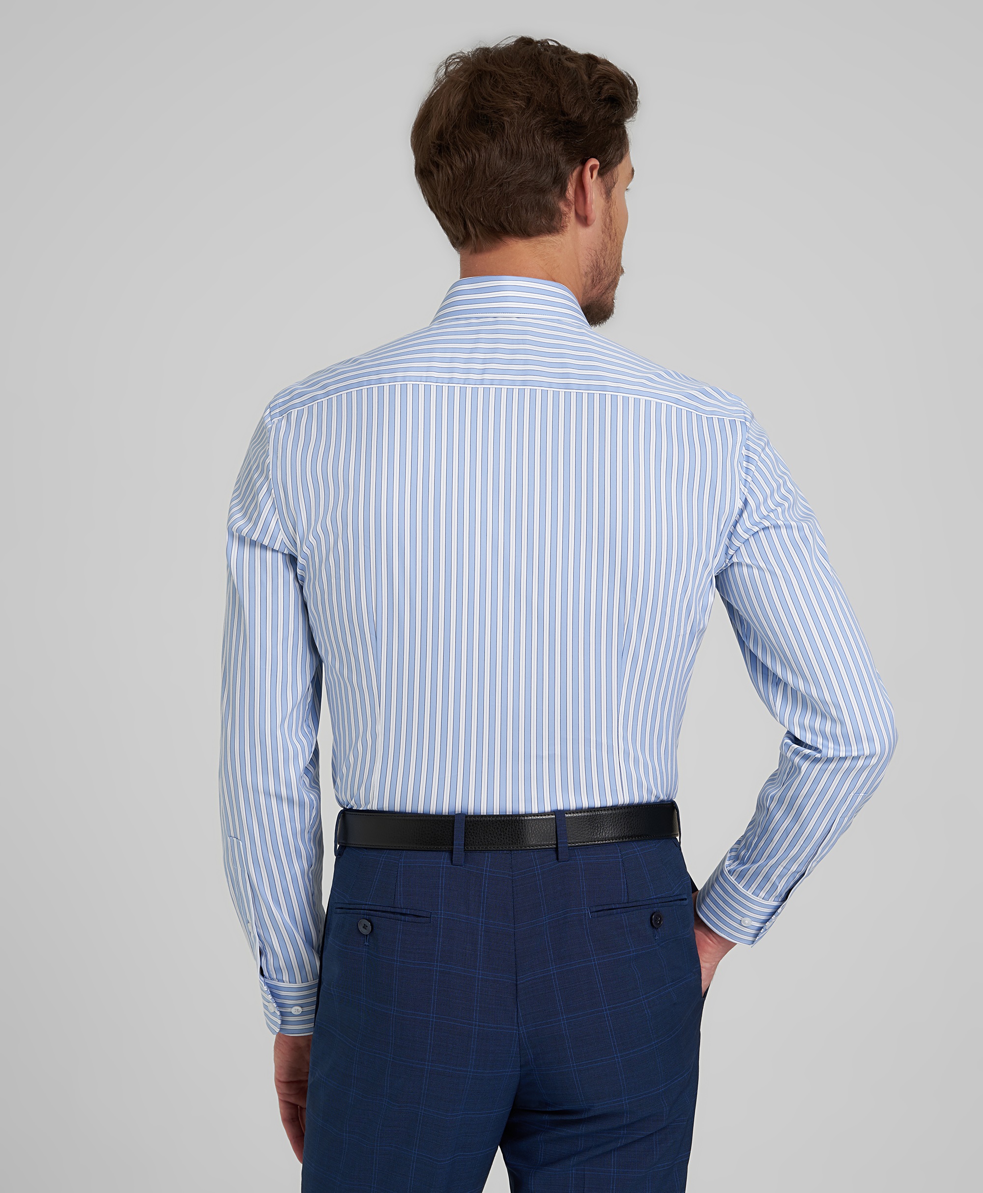 Рубашка из итальянской ткани Albini стрейч, полуприлегающая