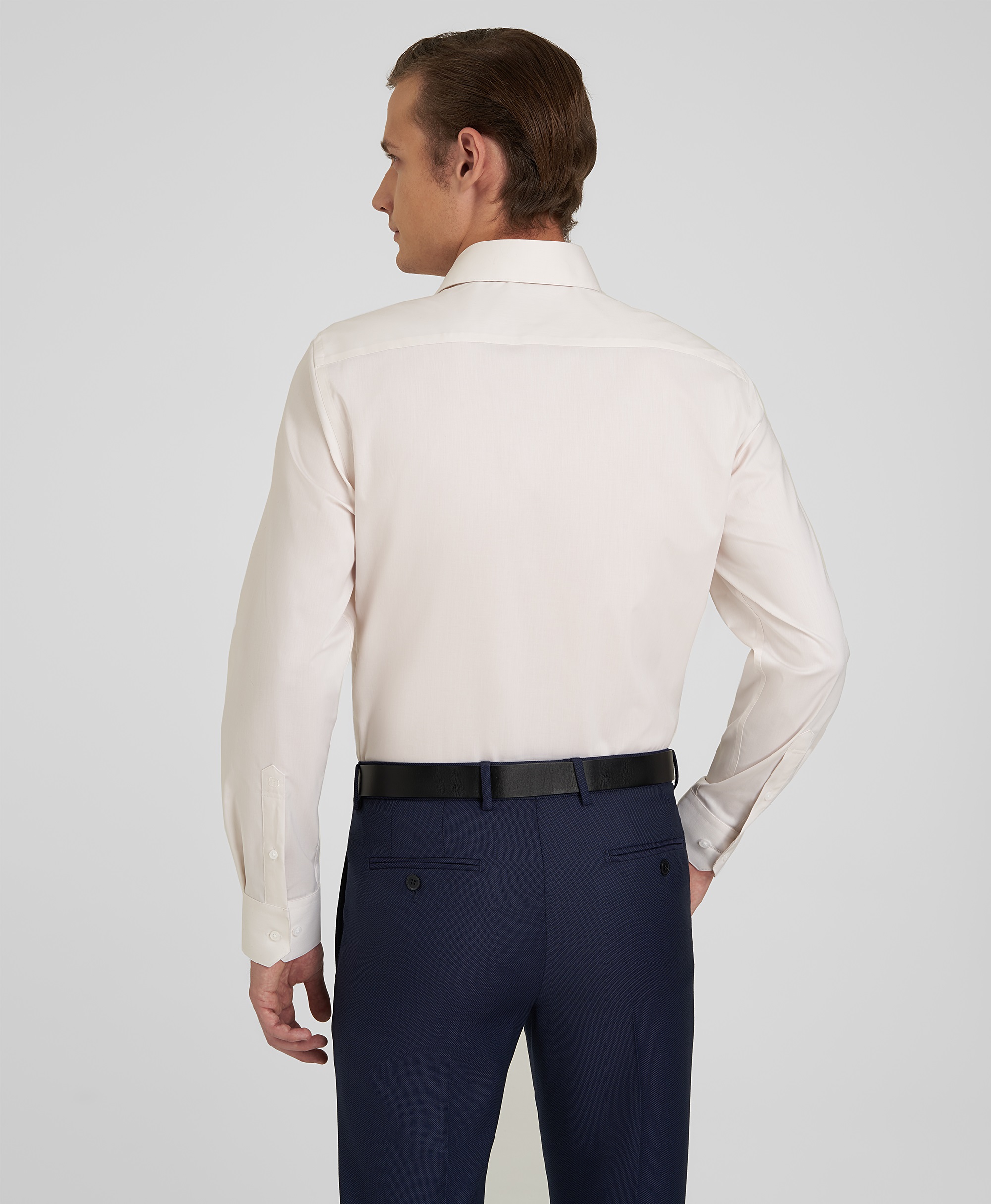 Рубашка из ткани стрейч, прямой силуэт