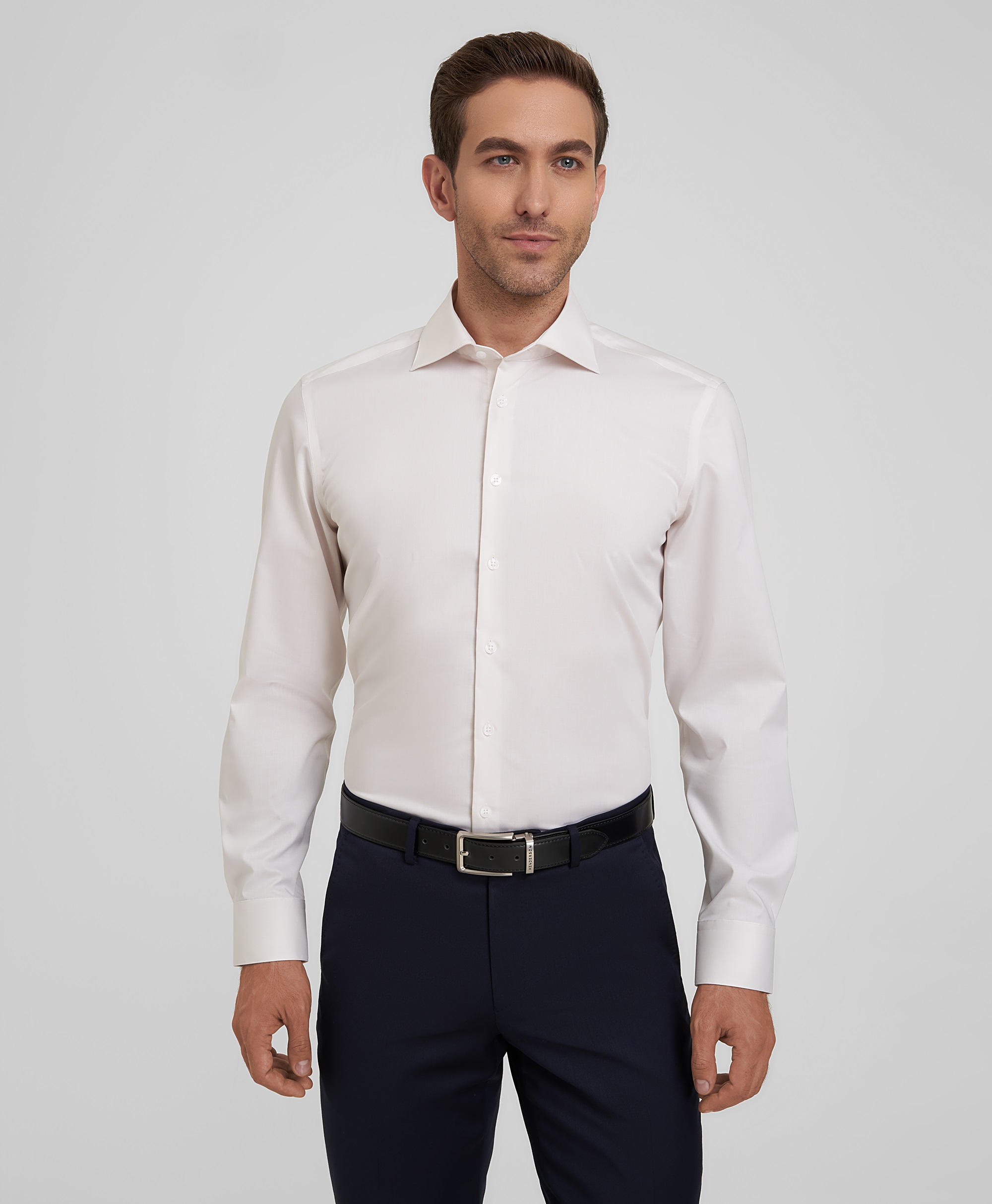 Рубашка из ткани стрейч, полуприлегающий силуэт