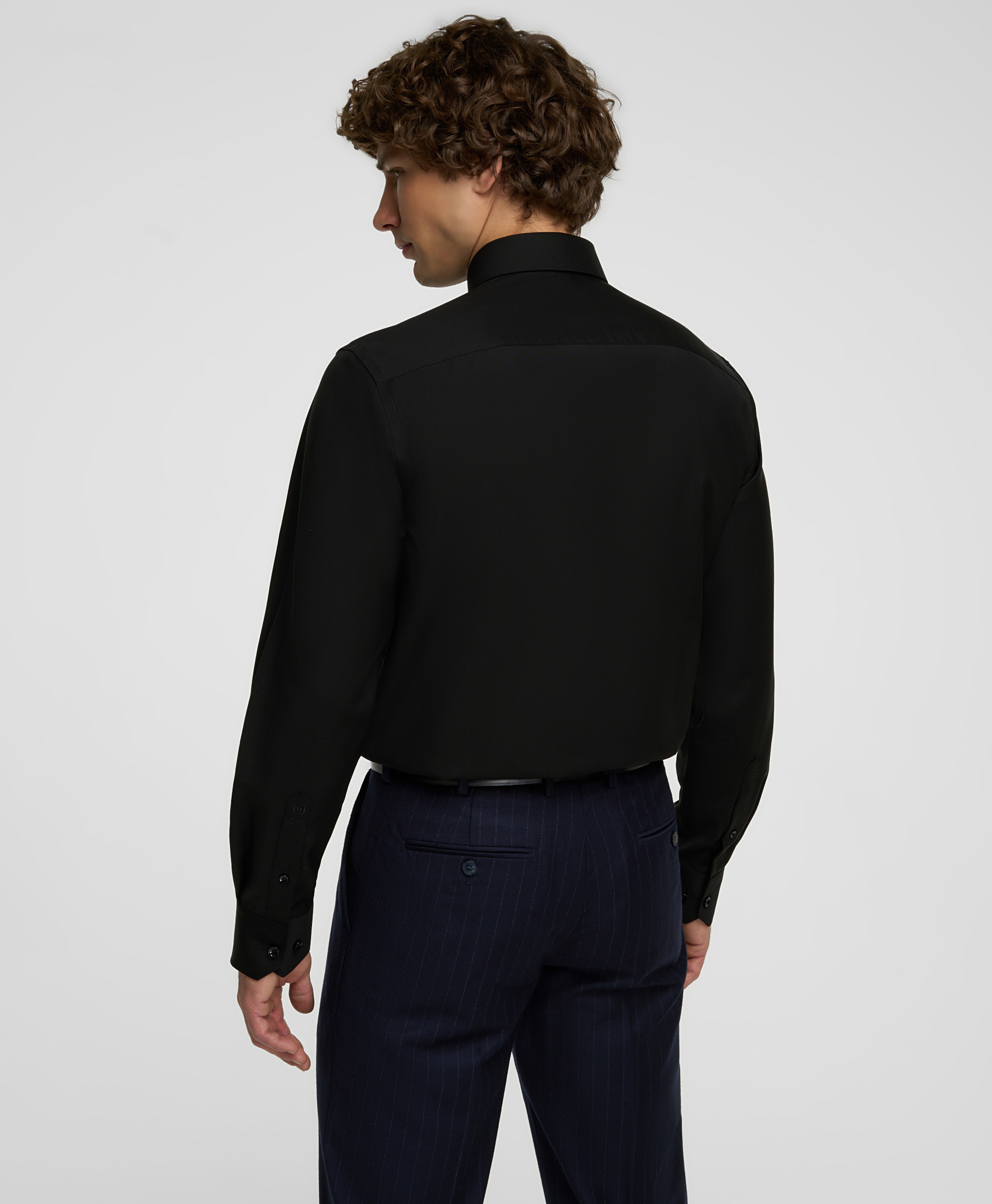 Рубашка шерстяная, прямой силуэт