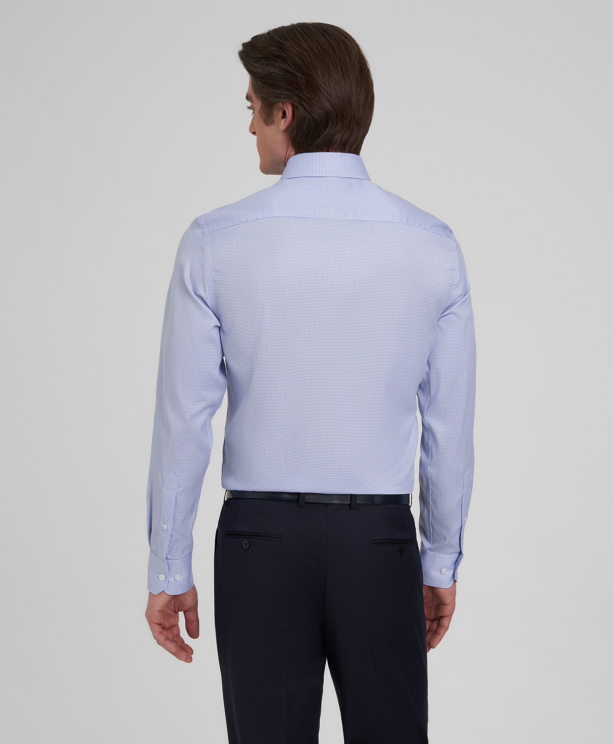 Рубашка хлопковая, не требует утюжки, прямой силуэт