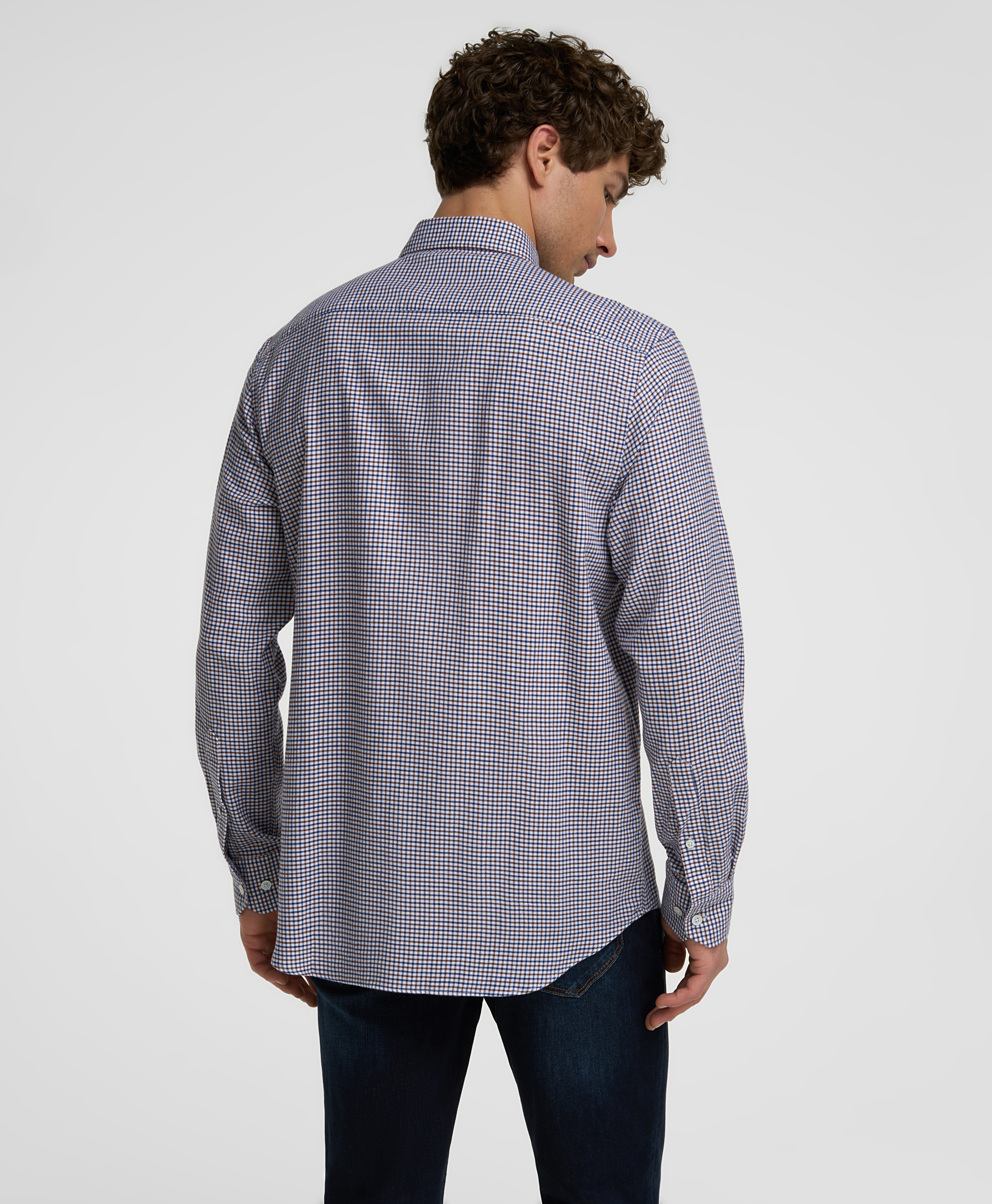 Рубашка хлопковая, прямой силуэт