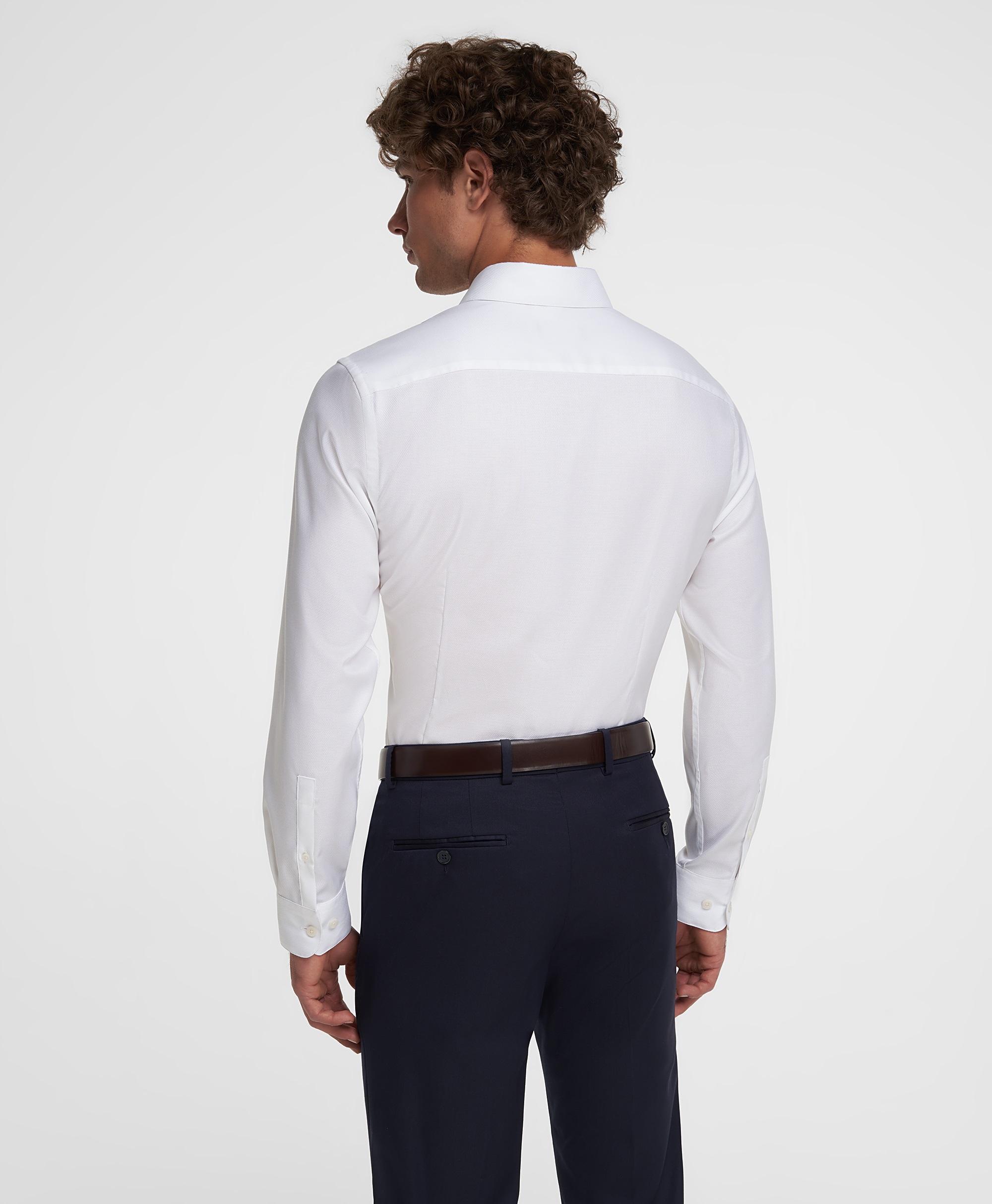 Рубашка из ткани стрейч, полуприлегающий силуэт