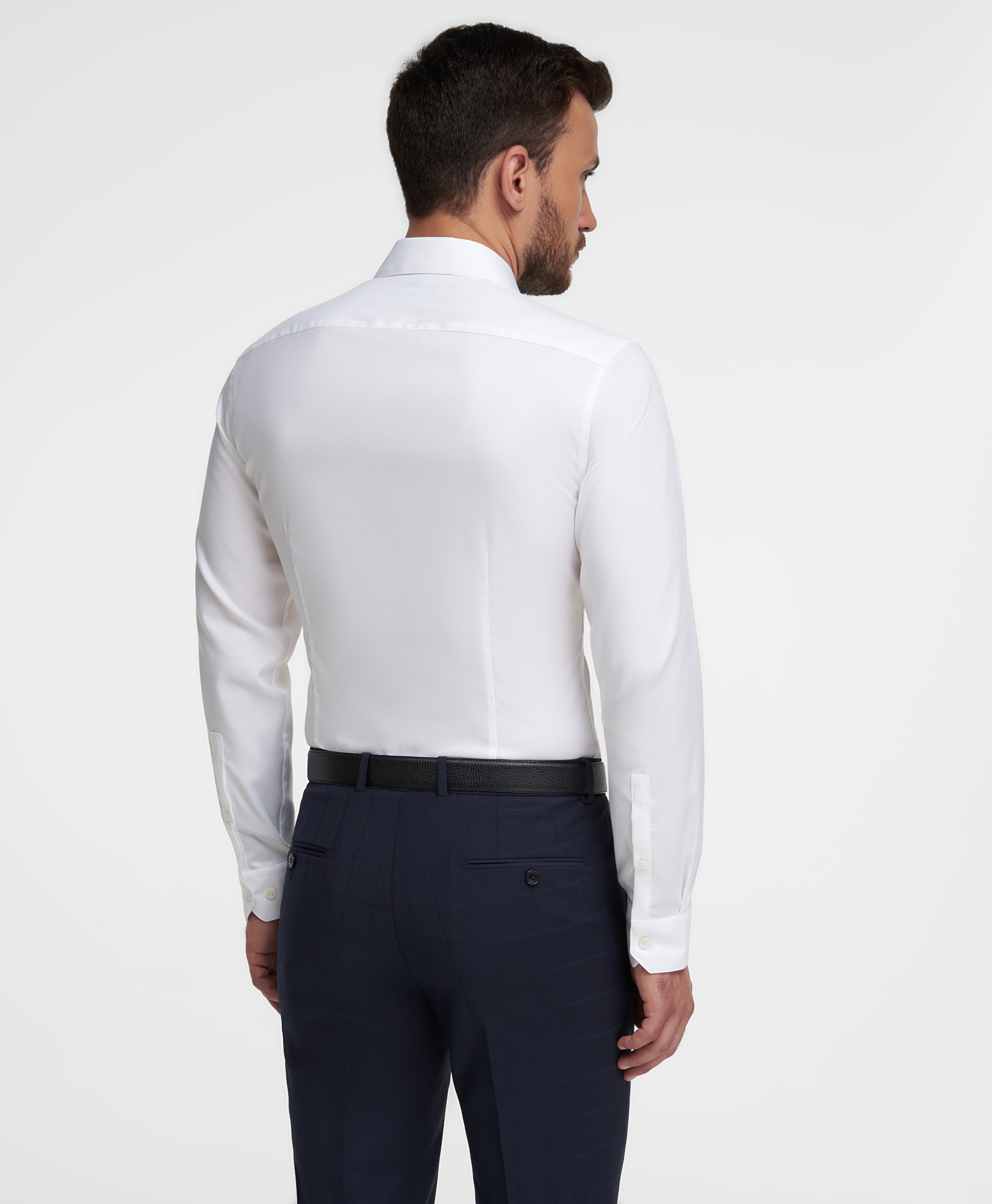 Рубашка из ткани стрейч, прилегающий силуэт