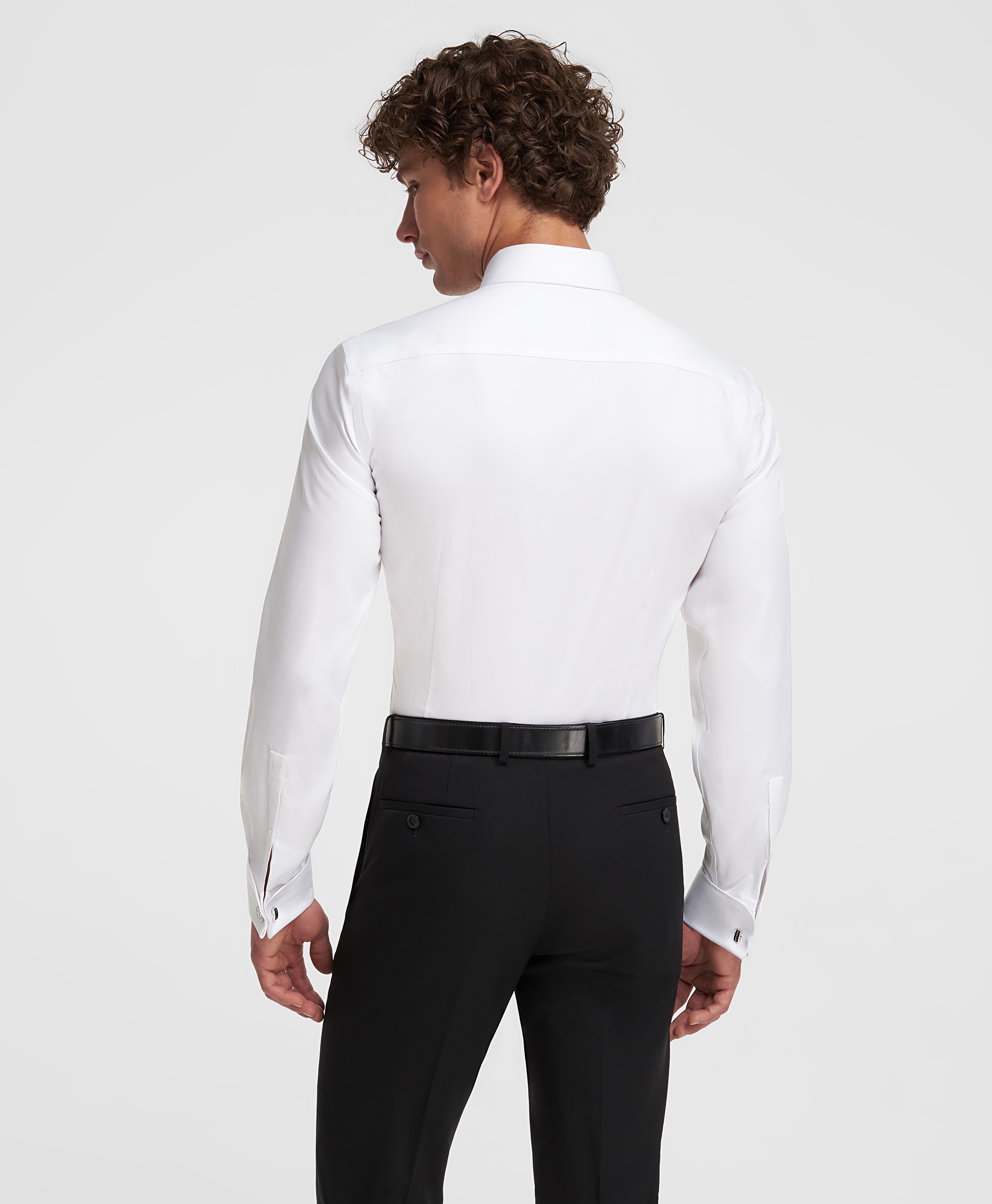 Рубашка из ткани стрейч, полуприлегающий силуэт