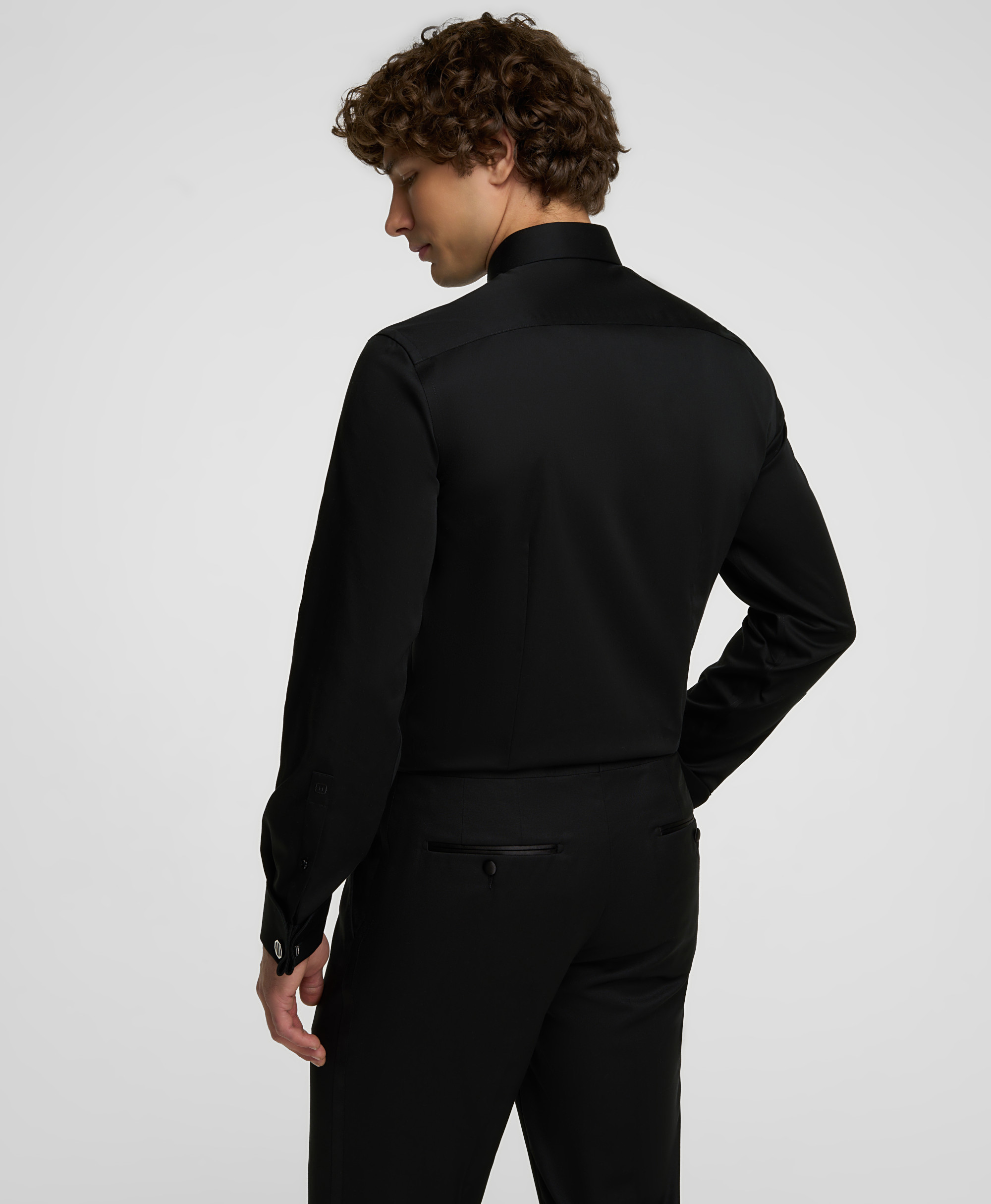 Рубашка из ткани стрейч, полуприлегающий силуэт