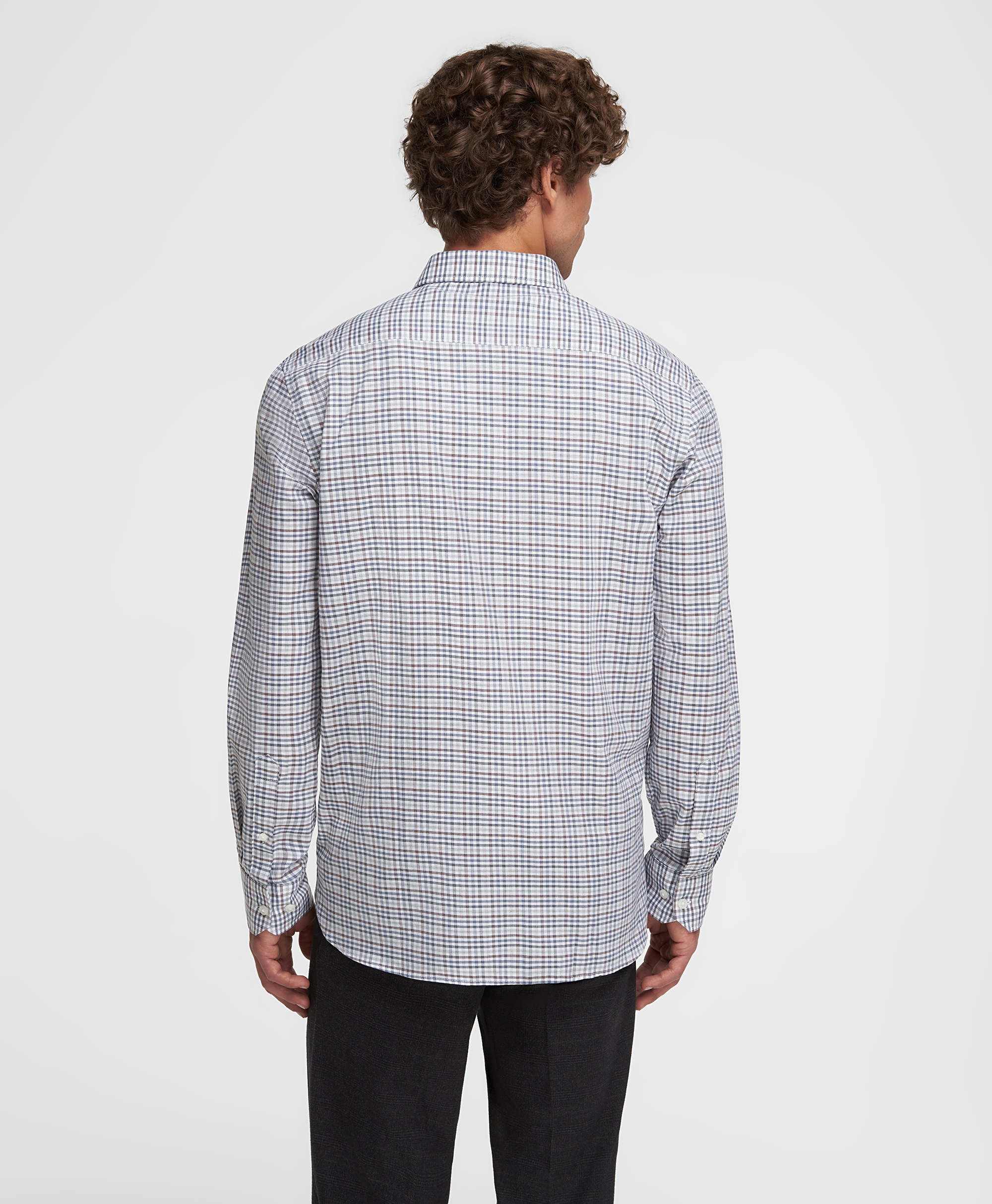 Рубашка хлопковая, прямой силуэт