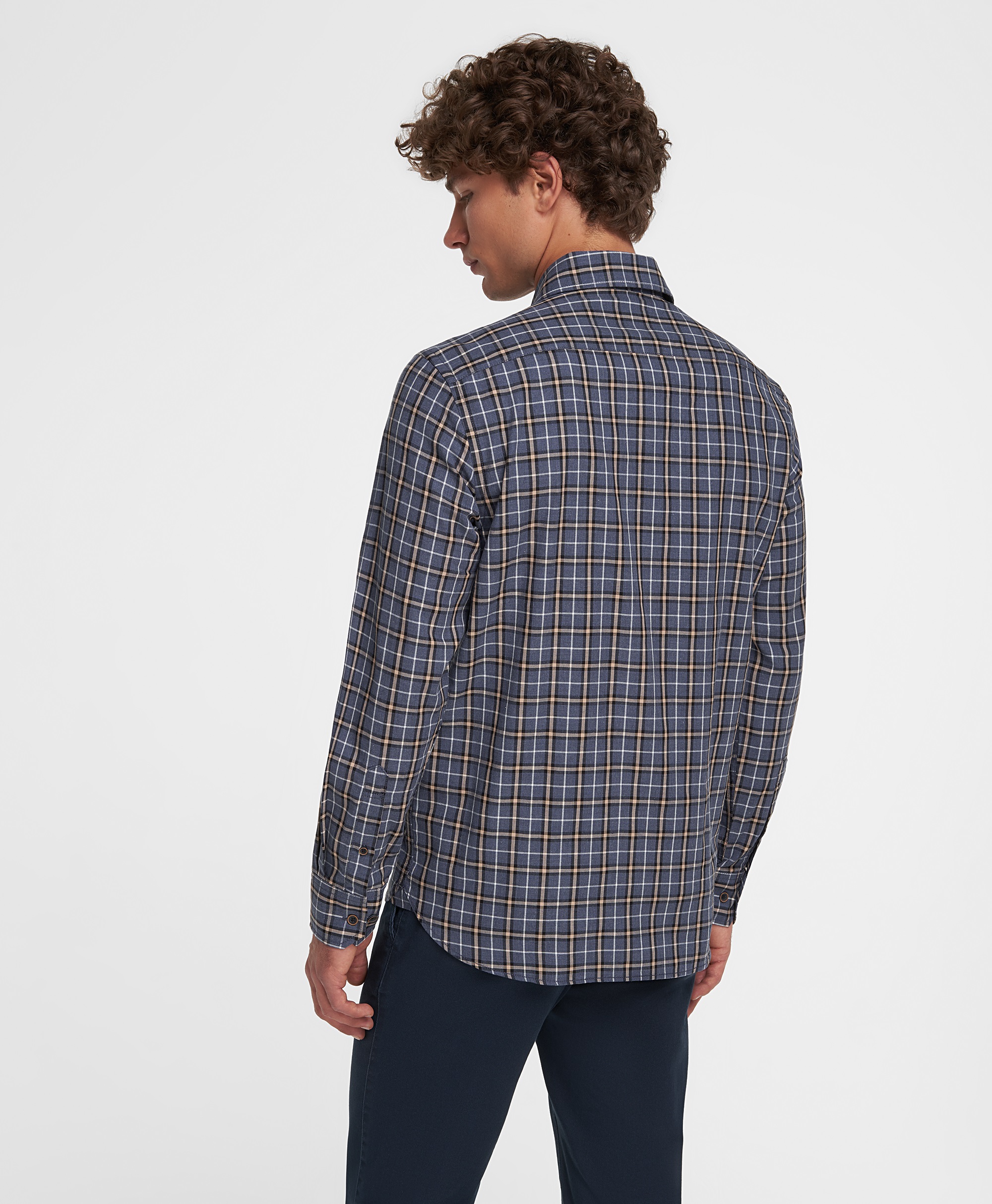 Рубашка хлопковая, прямой силуэт