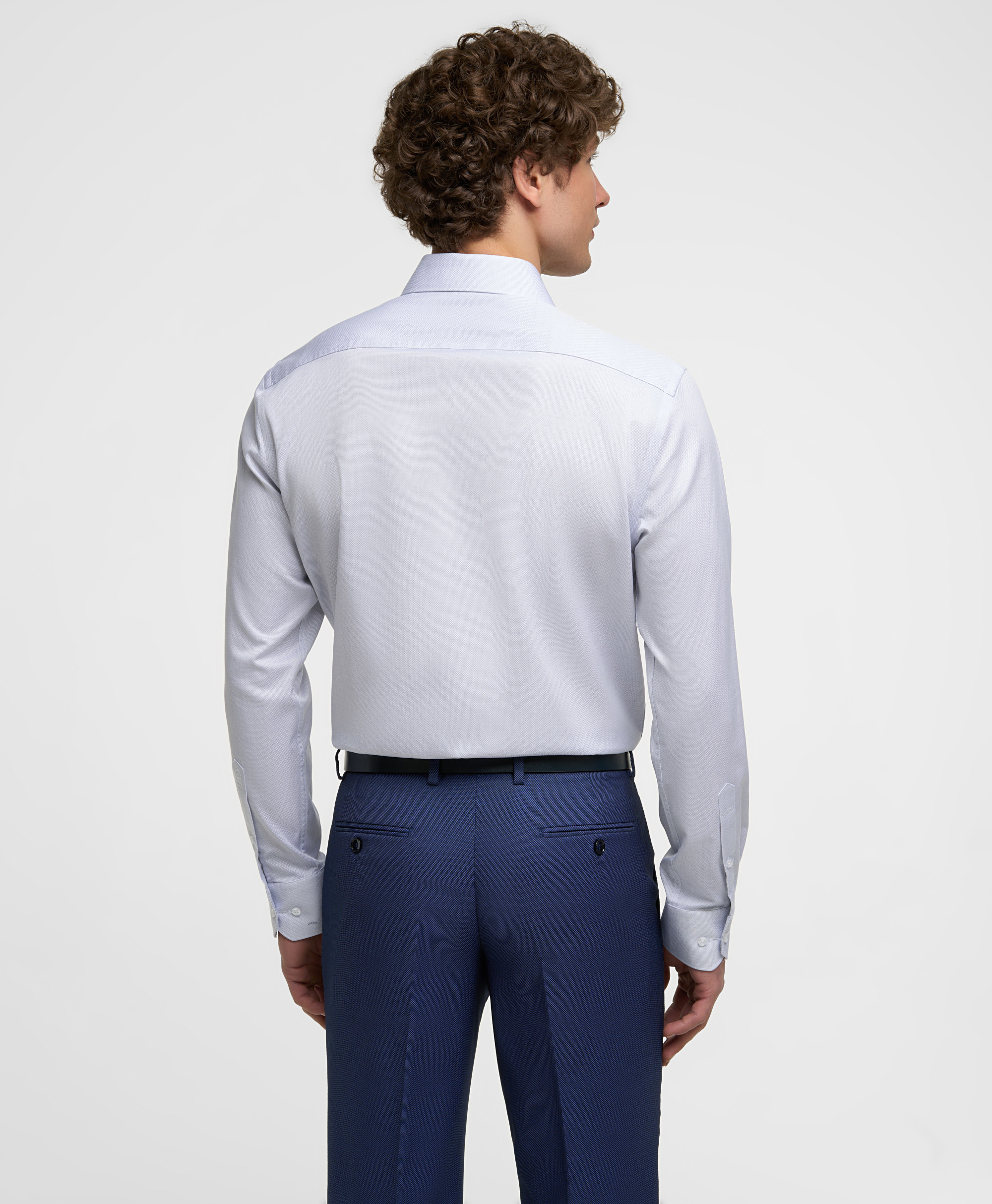 Рубашка хлопковая, прямой силуэт