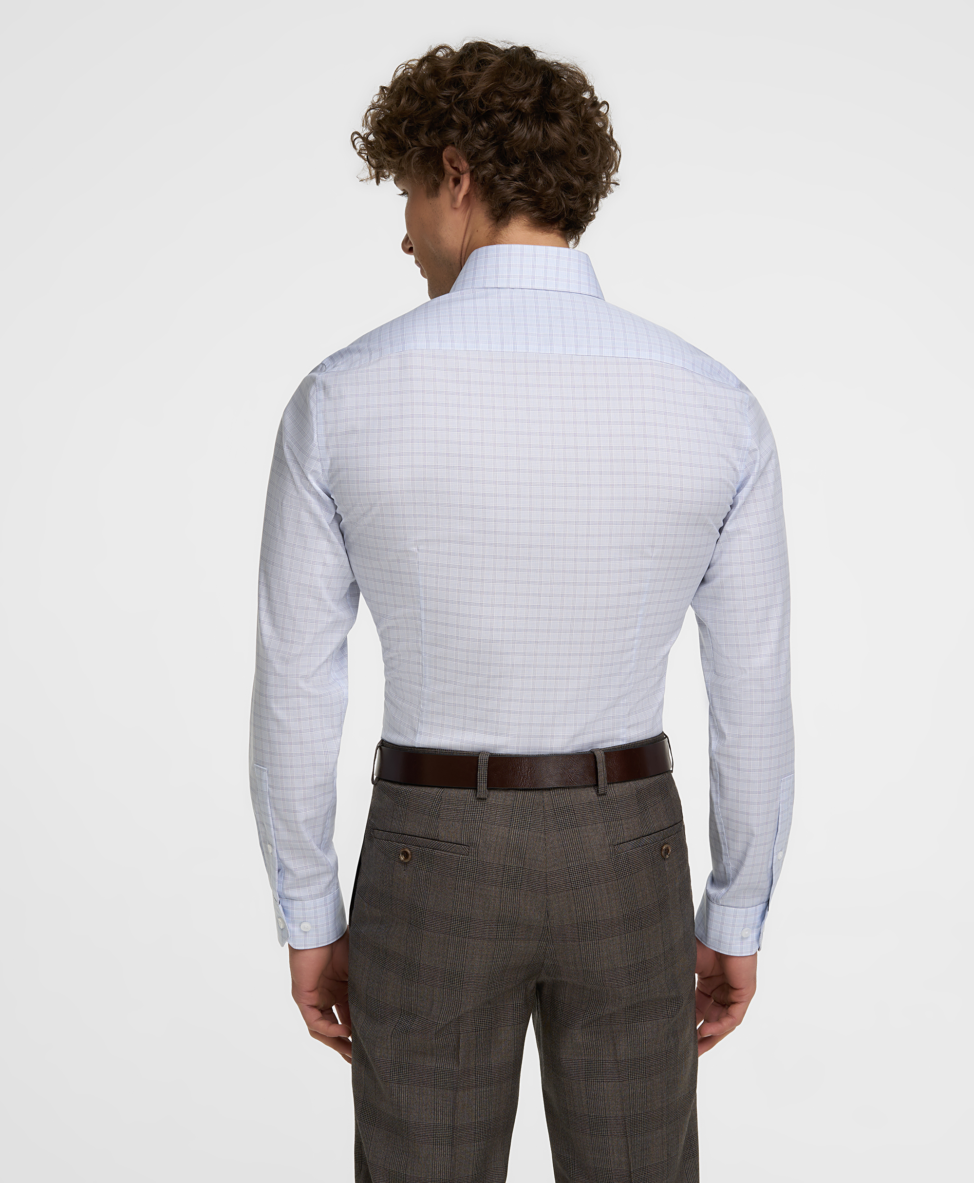 Рубашка из ткани стрейч, прилегающий силуэт