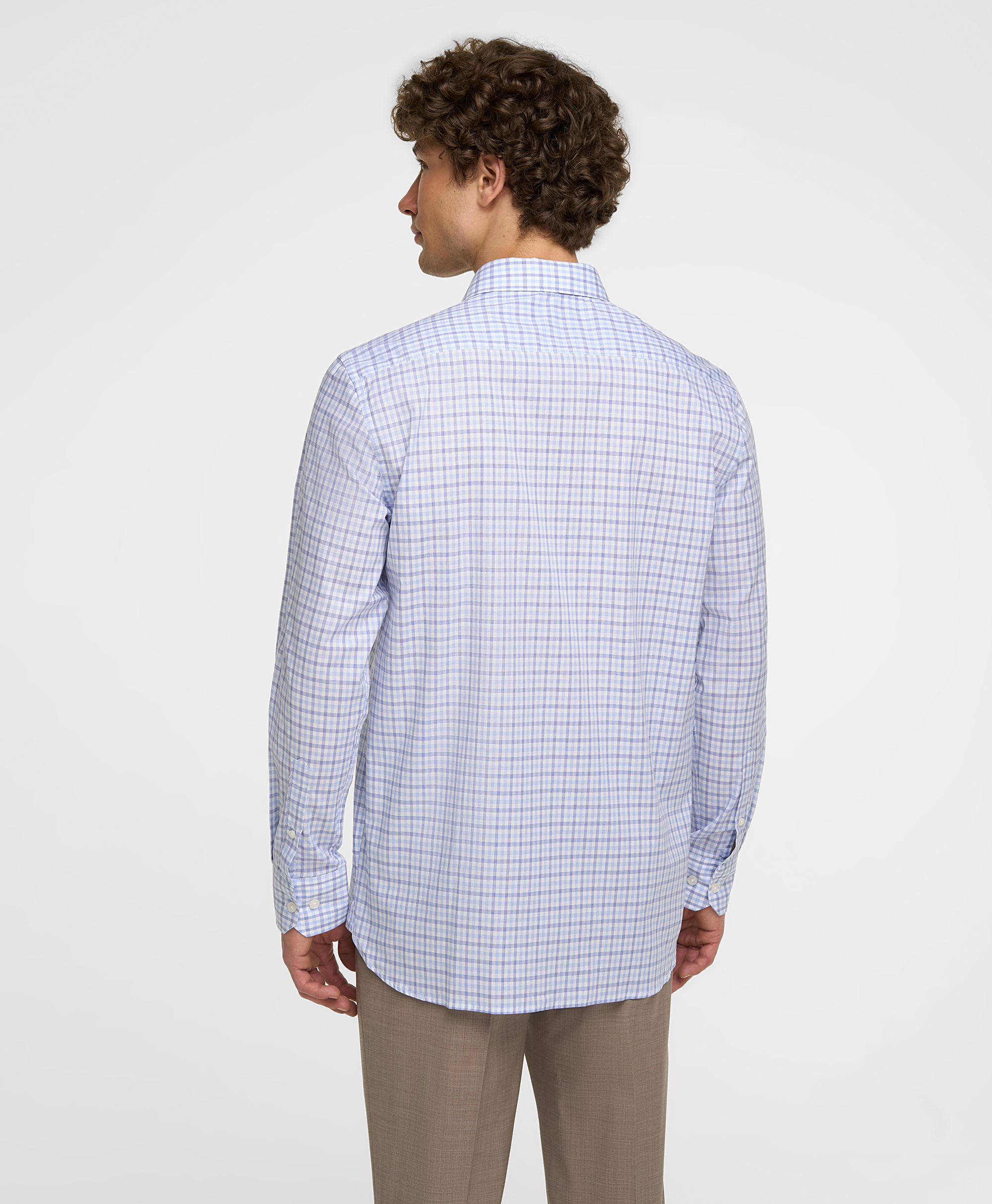 Рубашка хлопковая, прямой силуэт