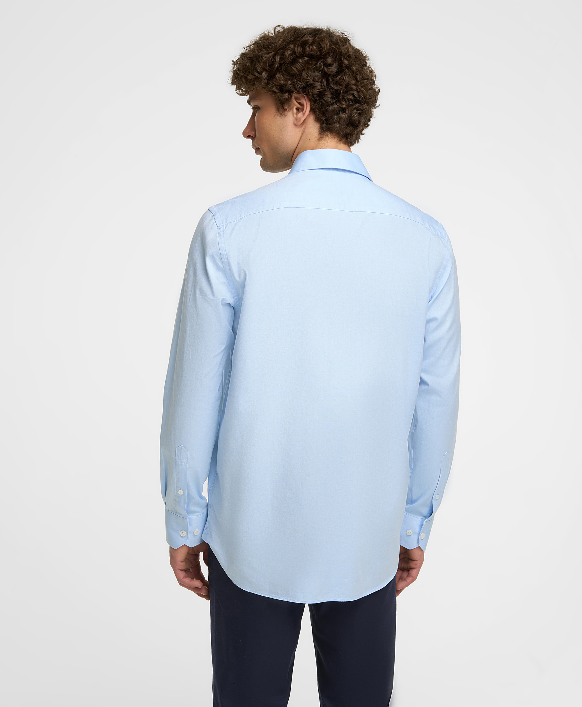 Рубашка хлопковая, прямой силуэт