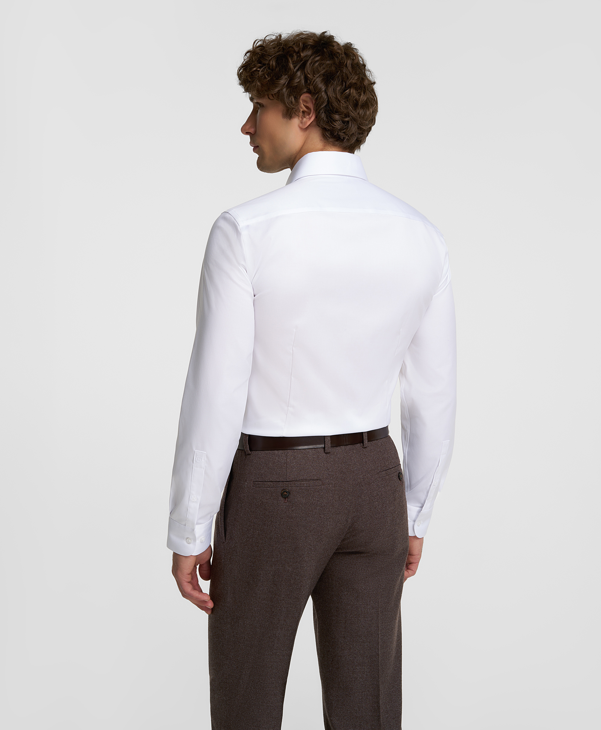 Рубашка из ткани стрейч, полуприлегающий силуэт