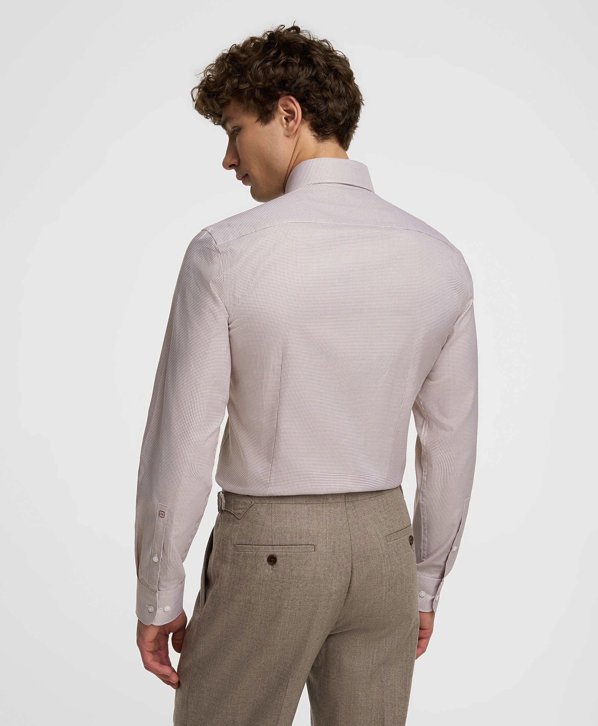 Рубашка хлопковая, полуприлегающий силуэт