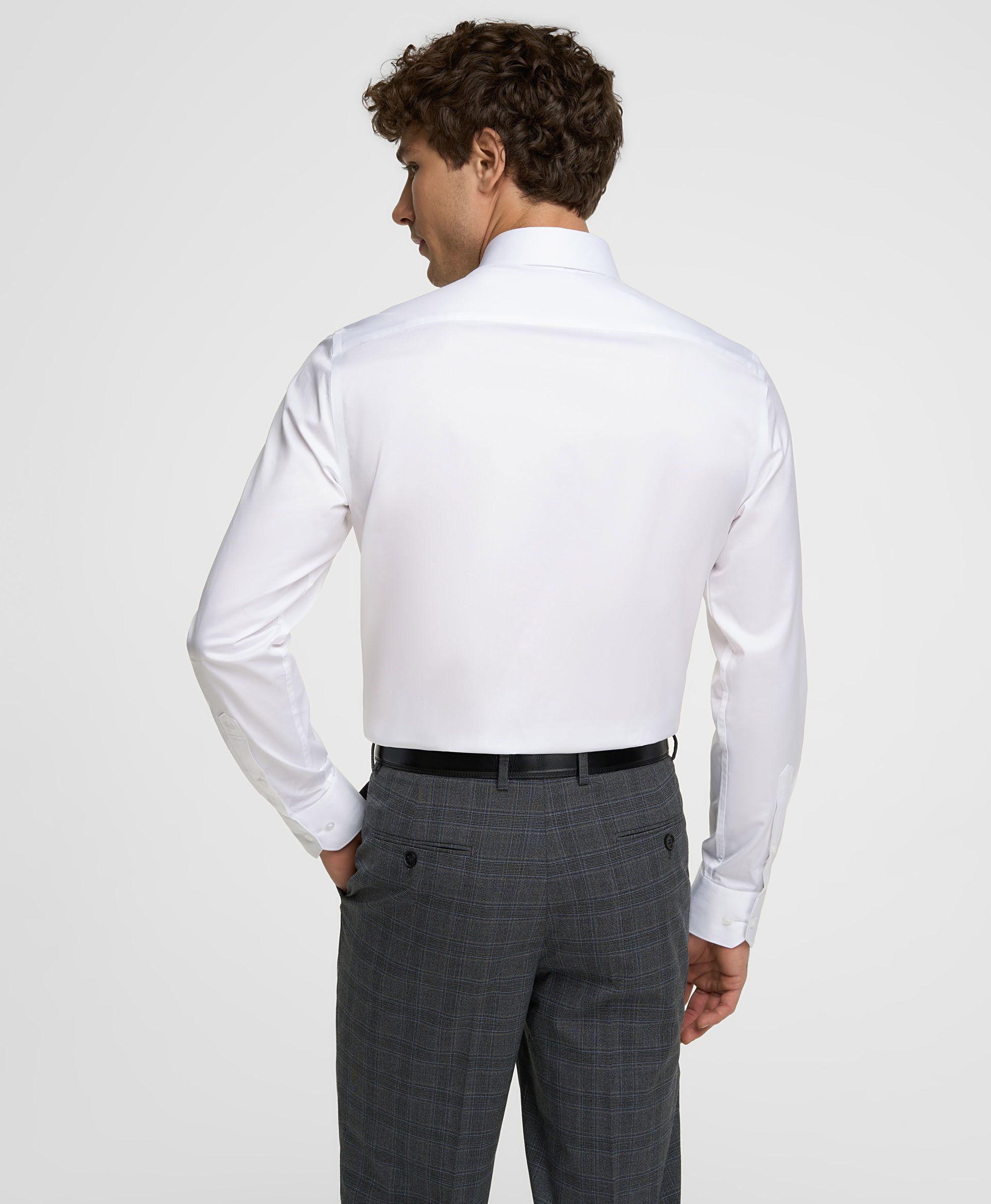 Рубашка хлопковая, прямой силуэт