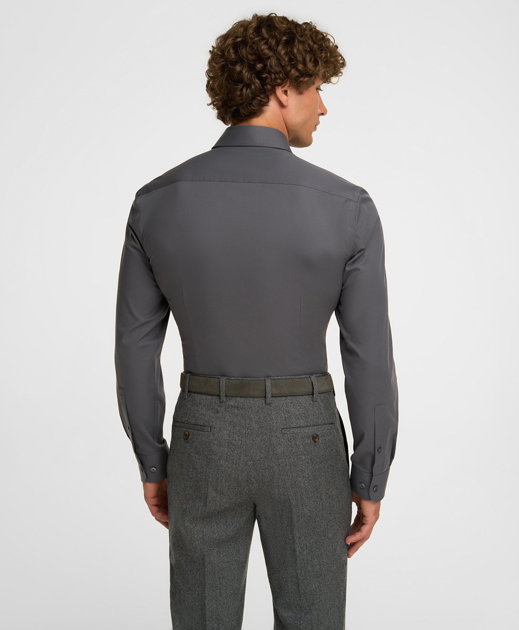 Рубашка из ткани стрейч, полуприлегающий силуэт