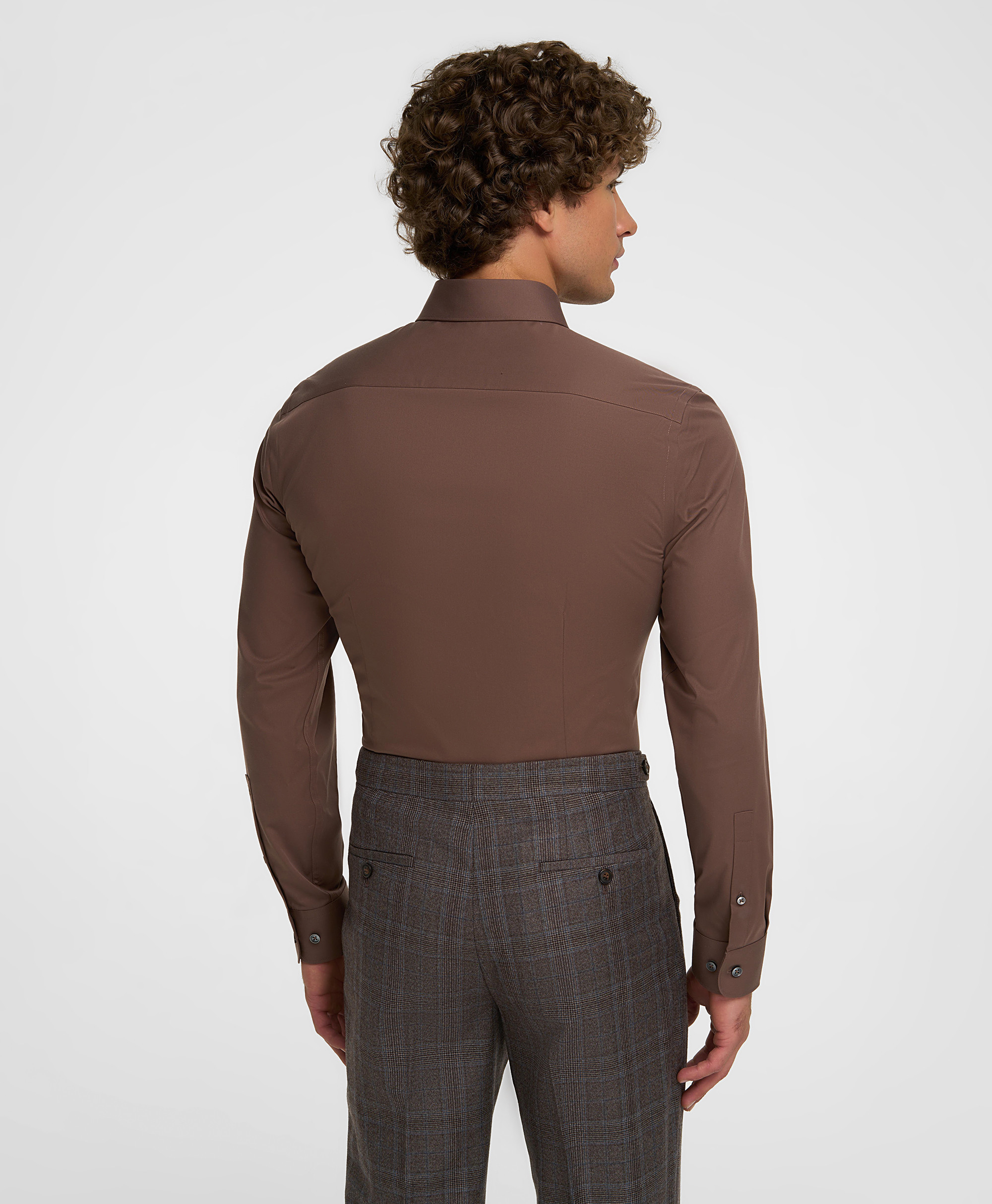 Рубашка из ткани стрейч, полуприлегающий силуэт