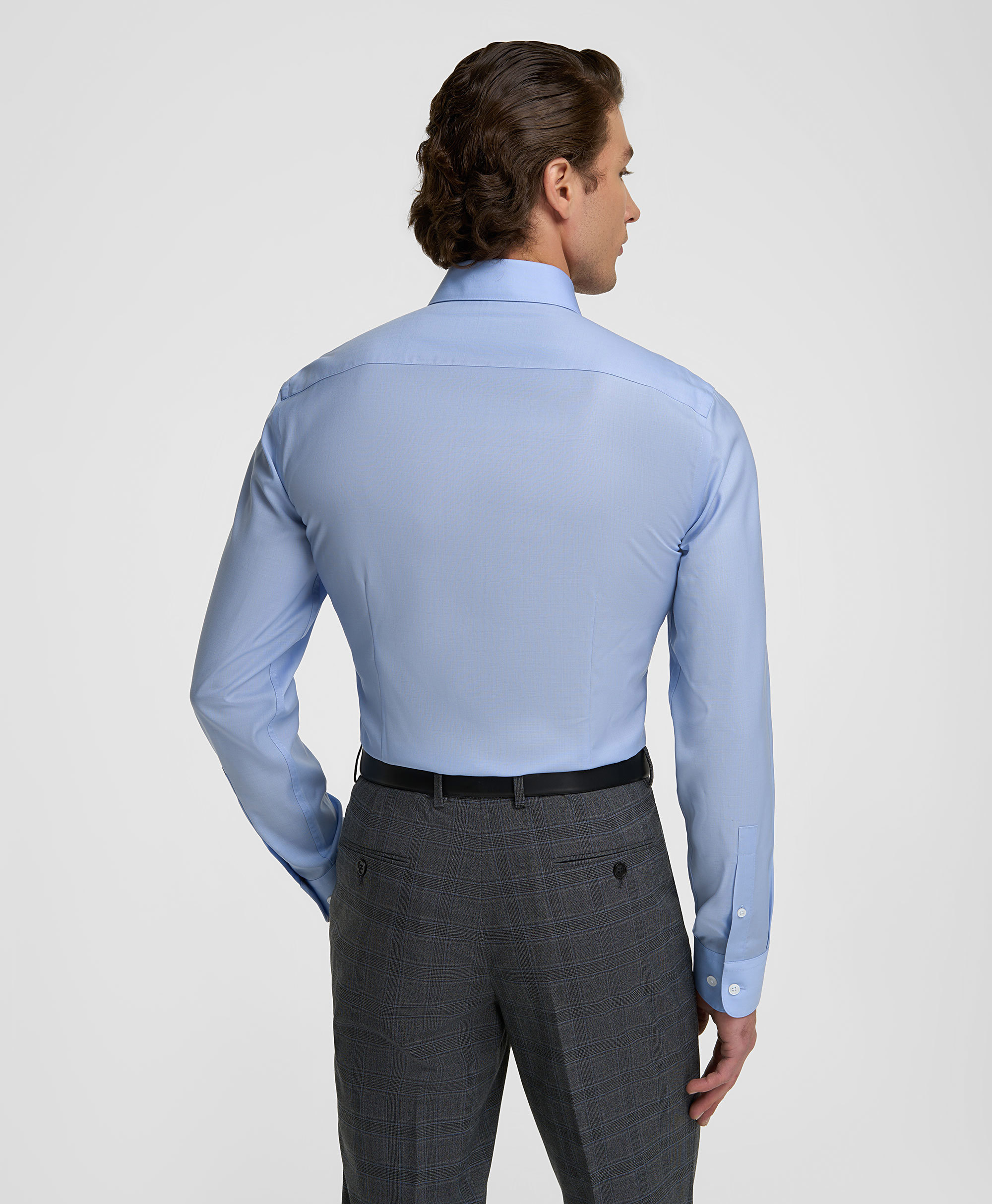 Рубашка шерстяная, полуприлегающий силуэт