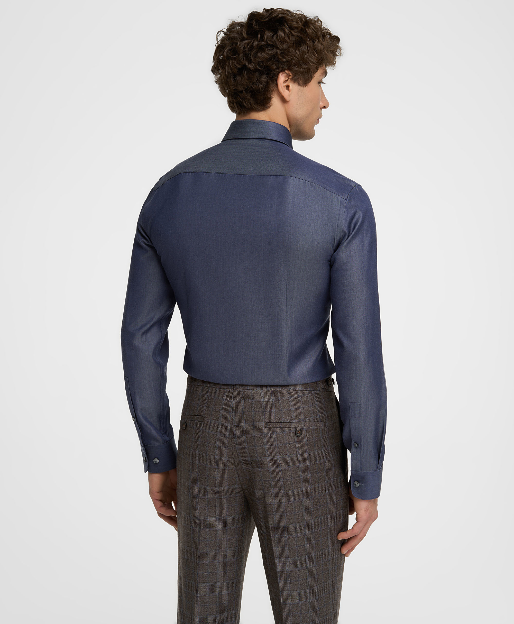 Рубашка из шерсти и эвкалипта, полуприлегающий силуэт