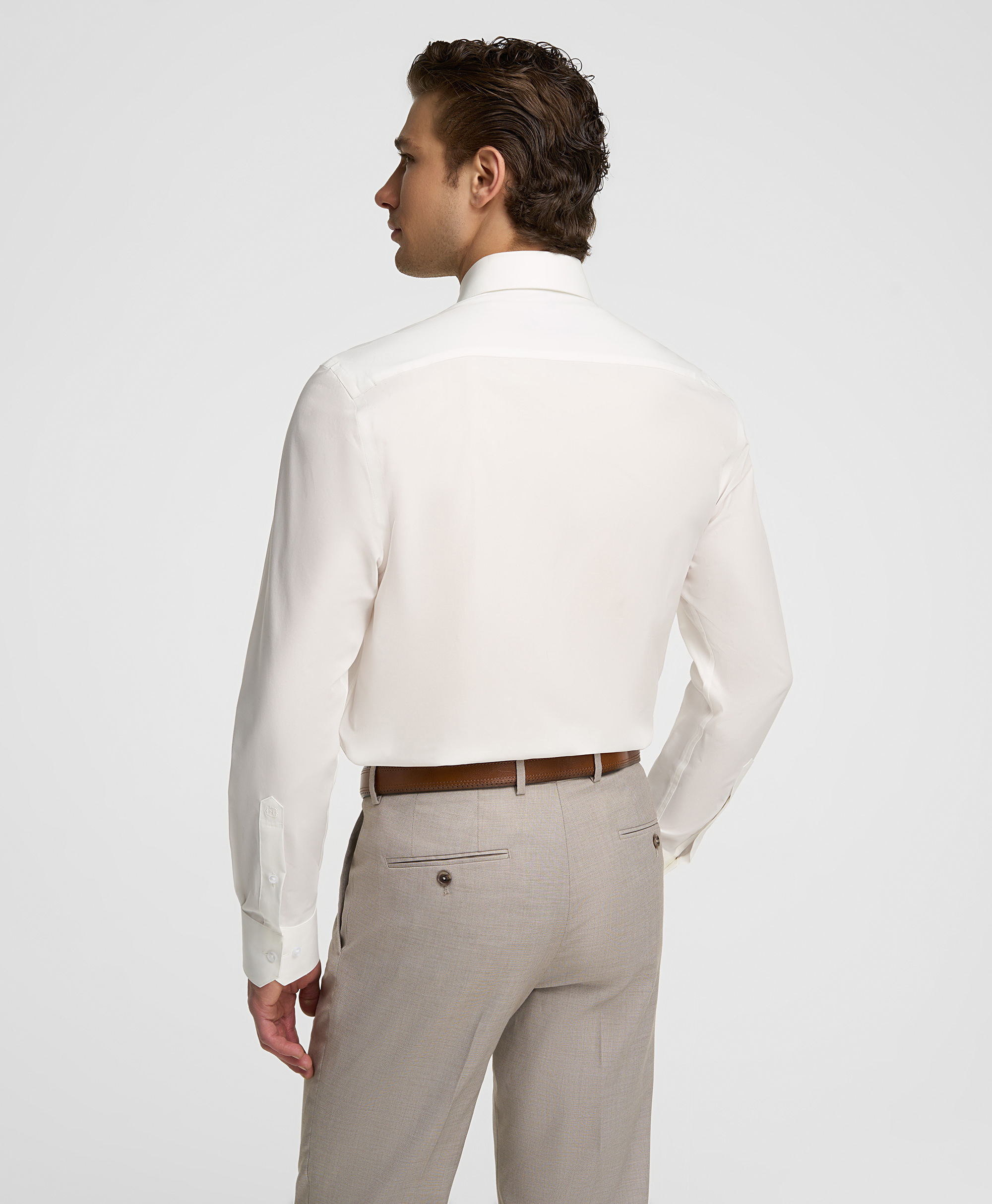 Рубашка хлопковая, прямой силуэт