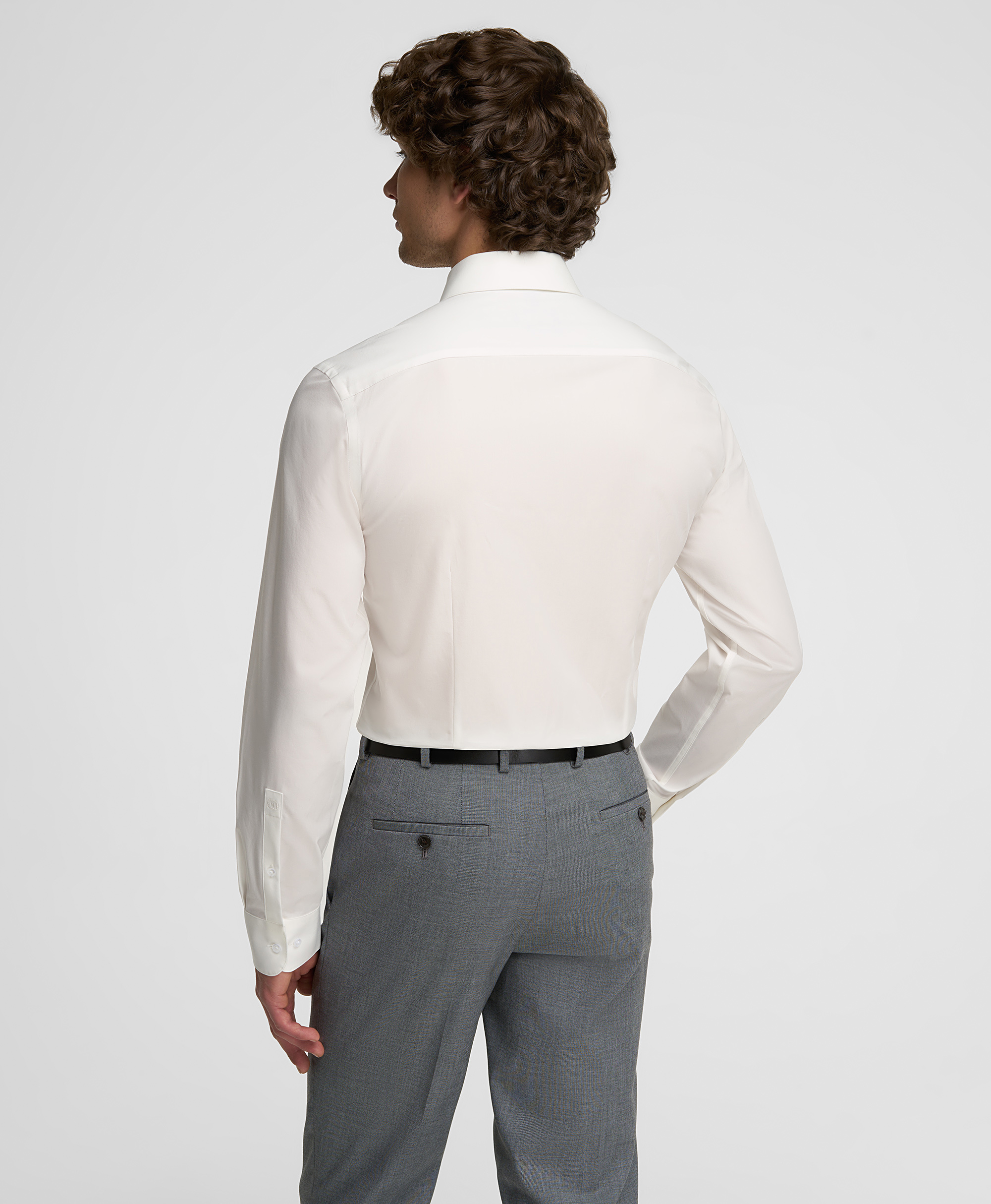 Рубашка из ткани стрейч, полуприлегающий силуэт